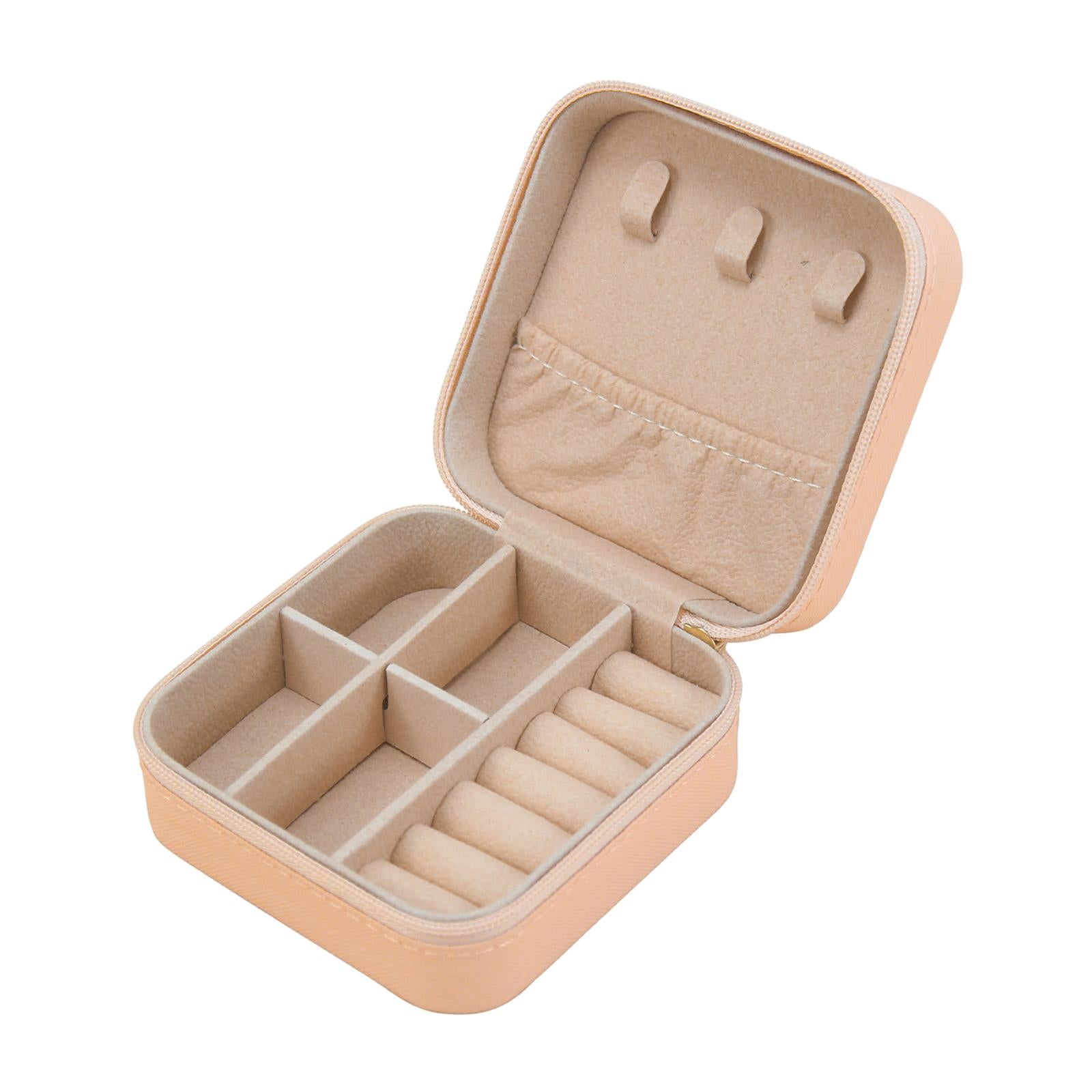 Jewelry Box Container Showcase Jewelry Storage Box for Pendant Charm Earring Pink