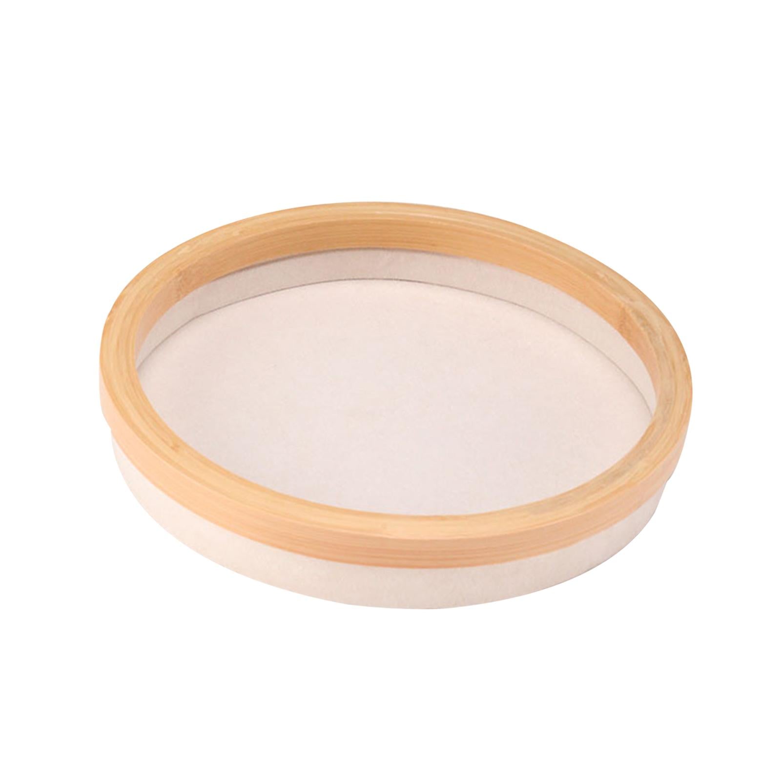Jewelry Tray Round Jewelry Holder for Bangle Necklace Bracelet Rings Earring Beige