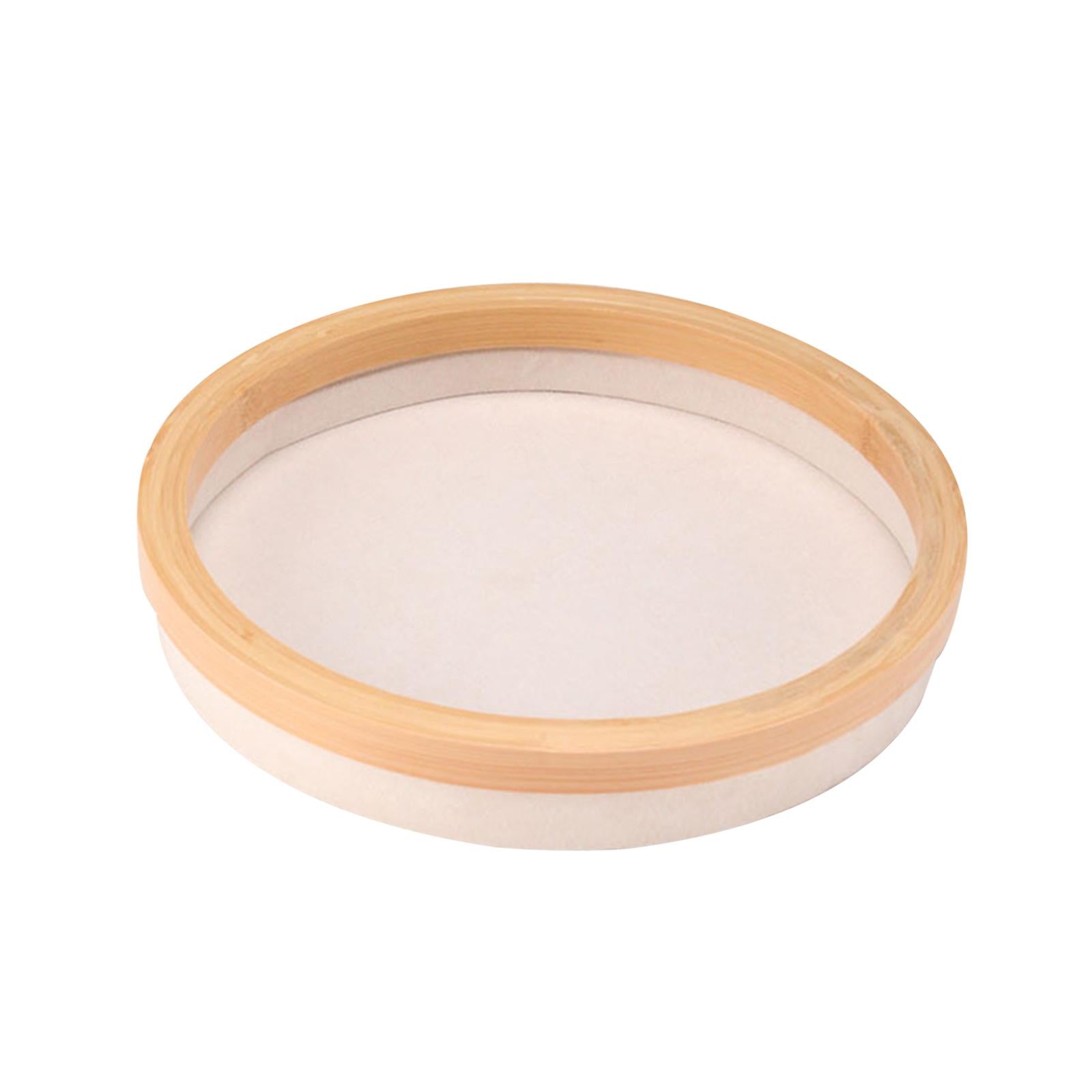Jewelry Tray Round Jewelry Holder for Bangle Necklace Bracelet Rings Earring Beige