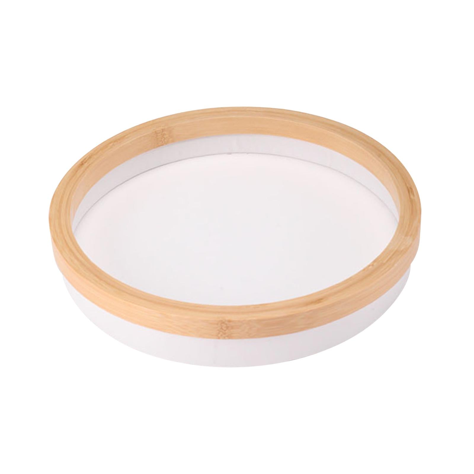 Jewelry Tray Round Jewelry Holder for Bangle Necklace Bracelet Rings Earring White