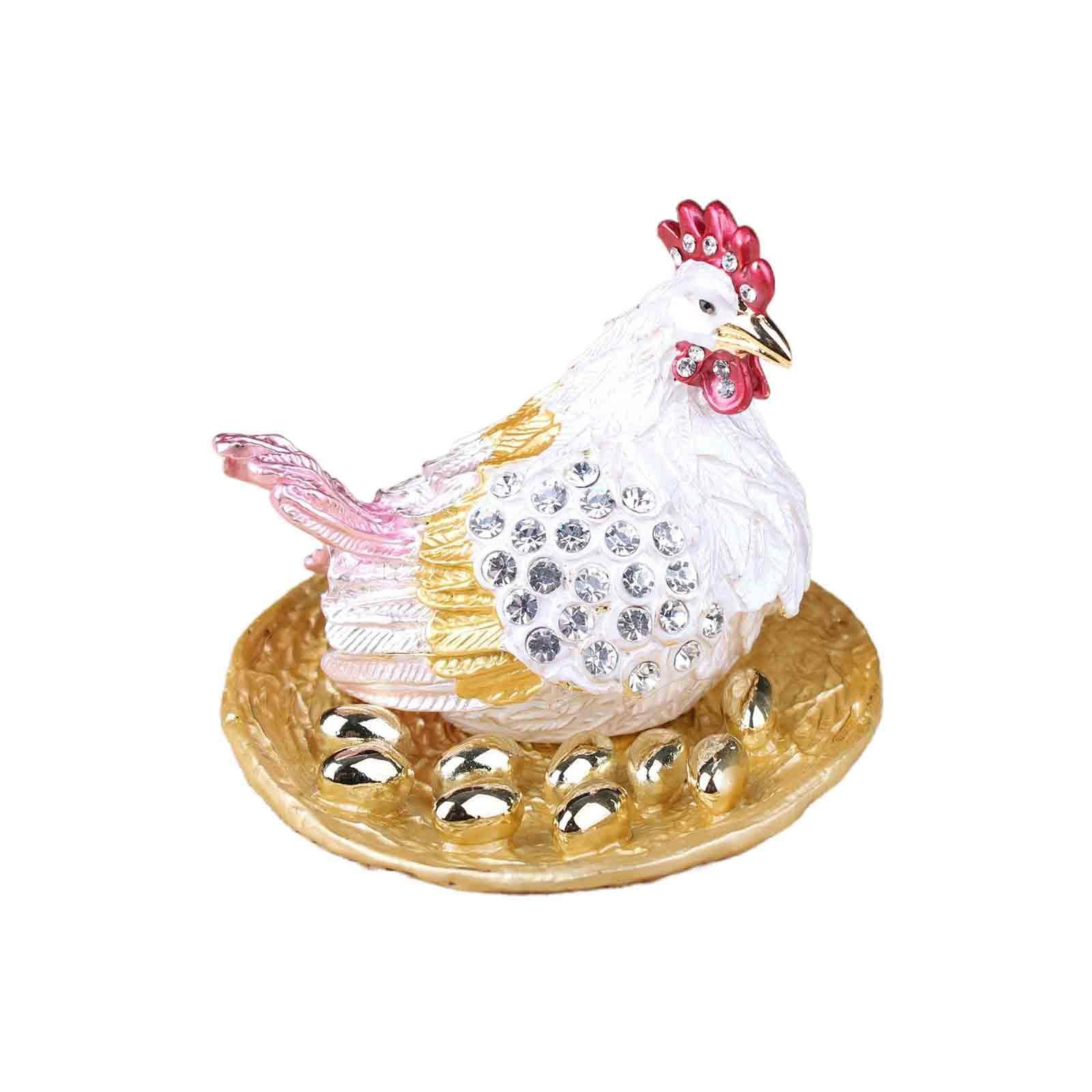 Jewelry Box Dresser Trinket Box for Necklaces Bracelets Ear Studs Home Decor Pink