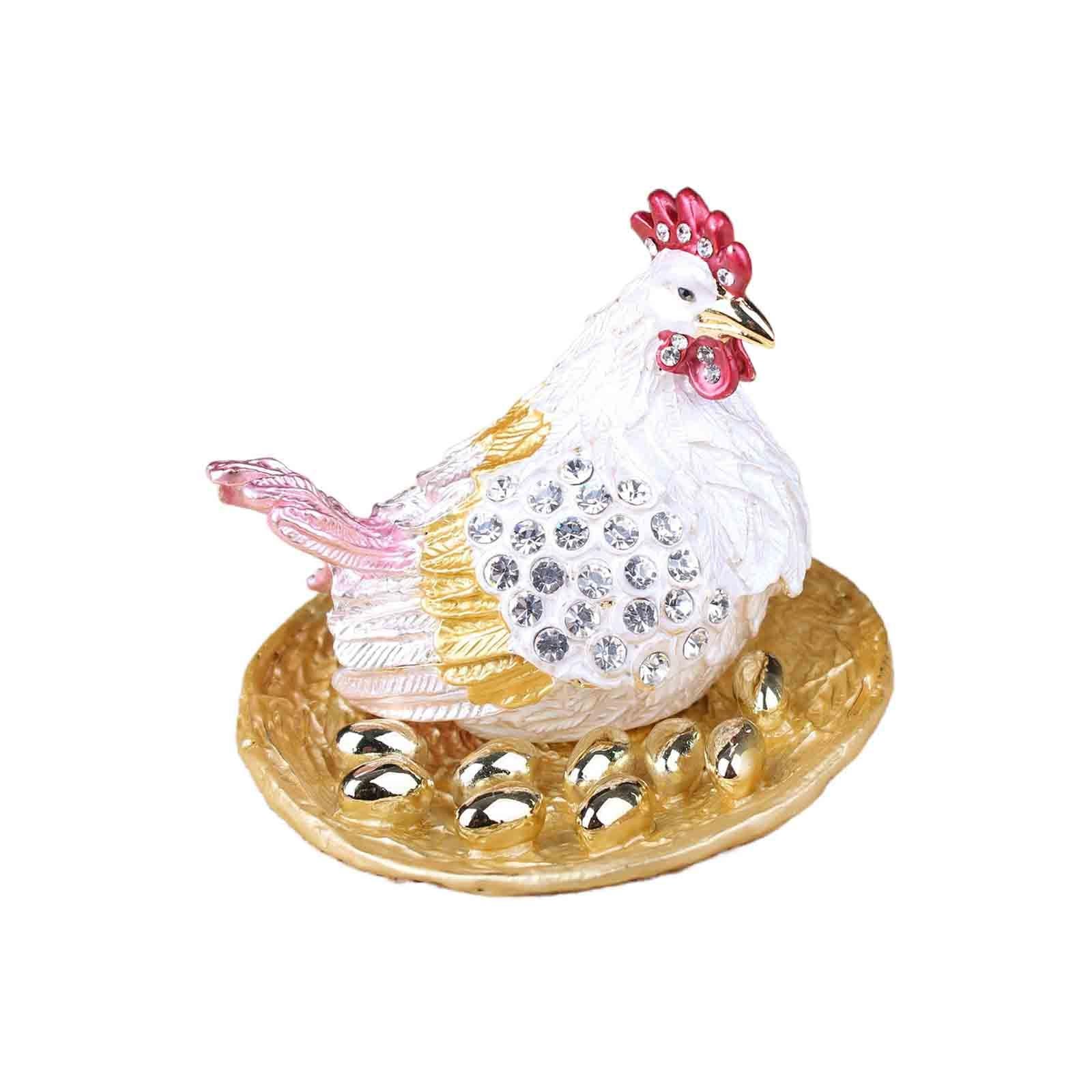 Jewelry Box Dresser Trinket Box for Necklaces Bracelets Ear Studs Home Decor Pink