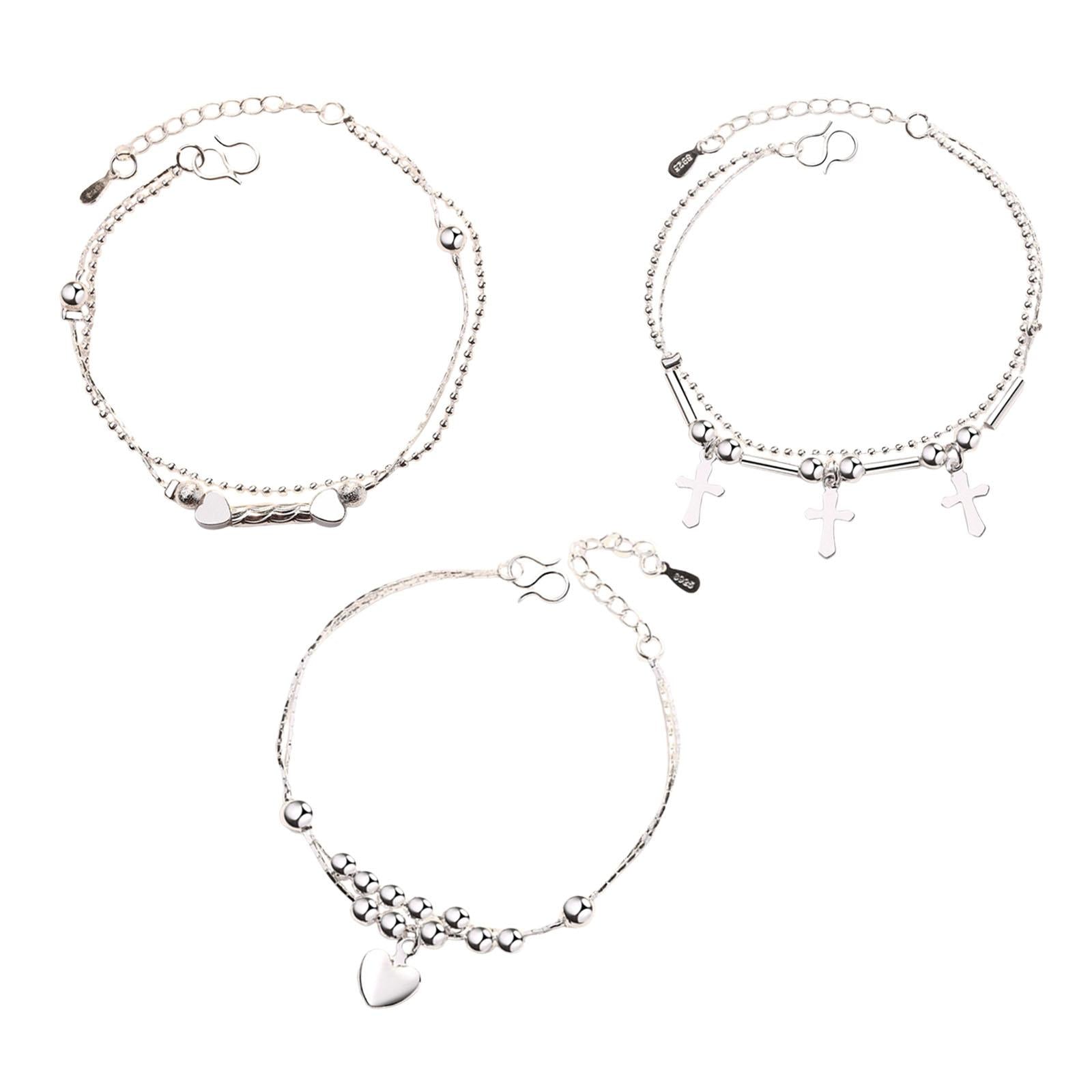 Women Bracelet Mother's Day Gift Wrist Jewelry for Holidays Engagement Lover No Heart