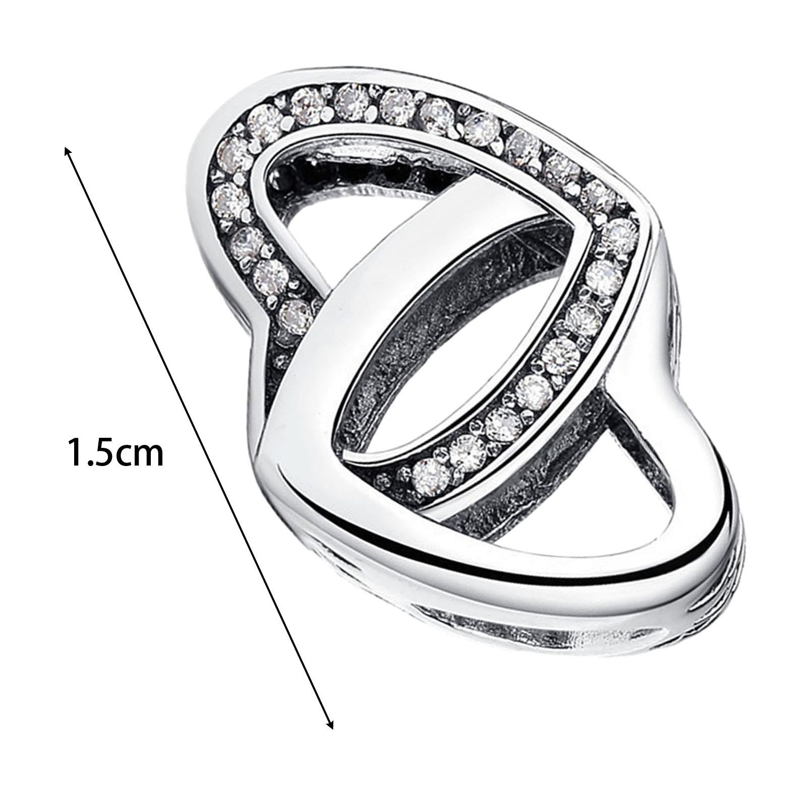 Heart Charm Bead Dual Heart Shaped Charm for Jewelry Making Findings Lover