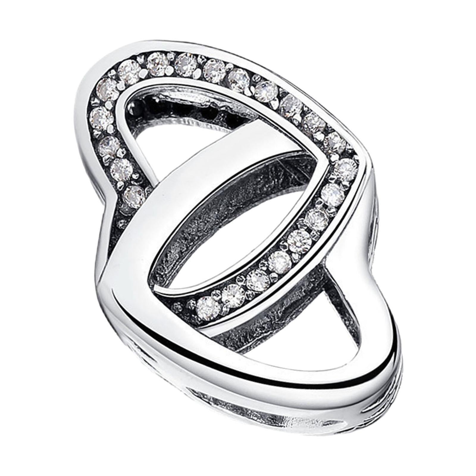 Heart Charm Bead Dual Heart Shaped Charm for Jewelry Making Findings Lover