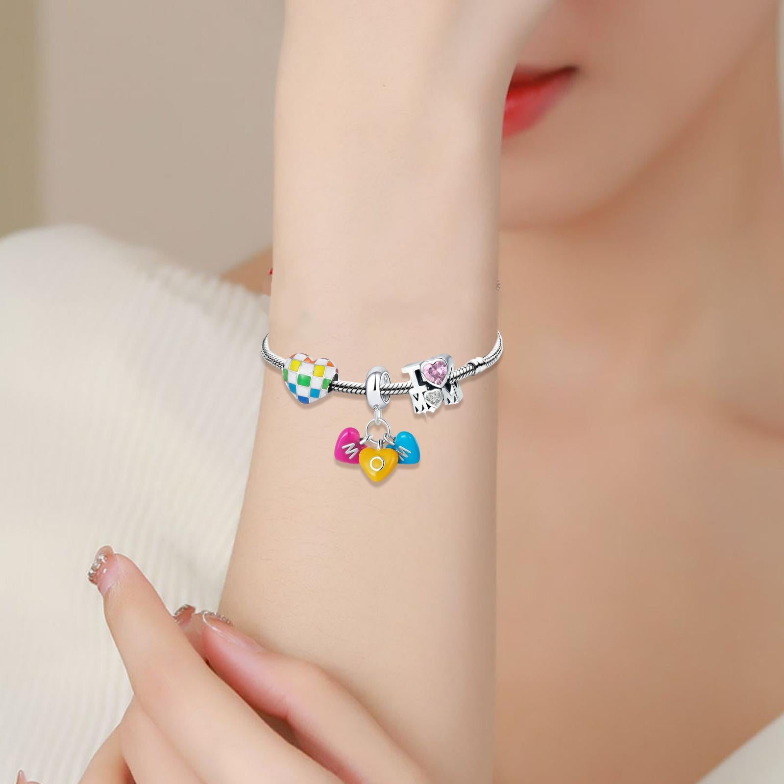 Mother's Day Bracelet Beads Bracelet for Birthday Gift for Mom from Daughter