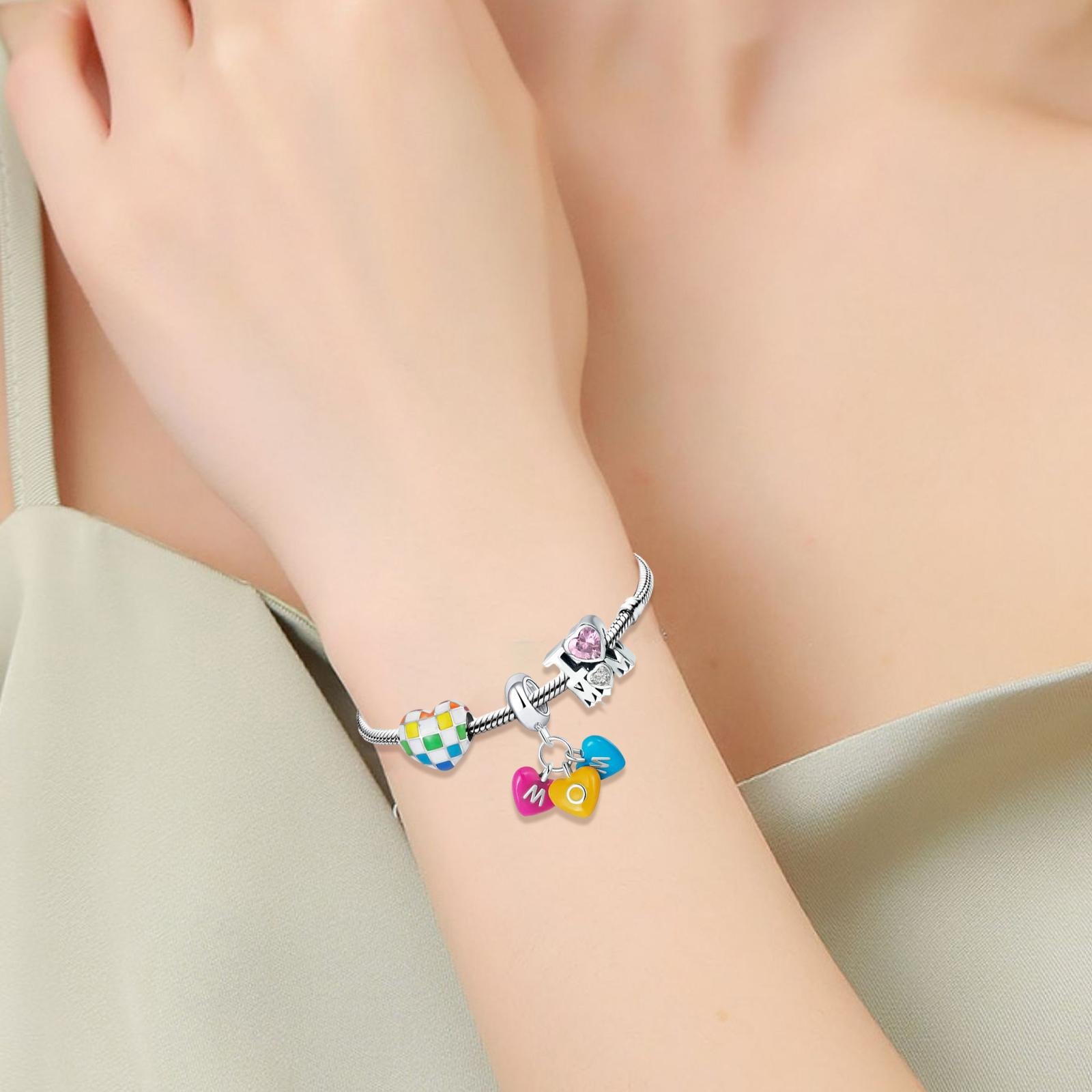 Mother's Day Bracelet Beads Bracelet for Birthday Gift for Mom from Daughter