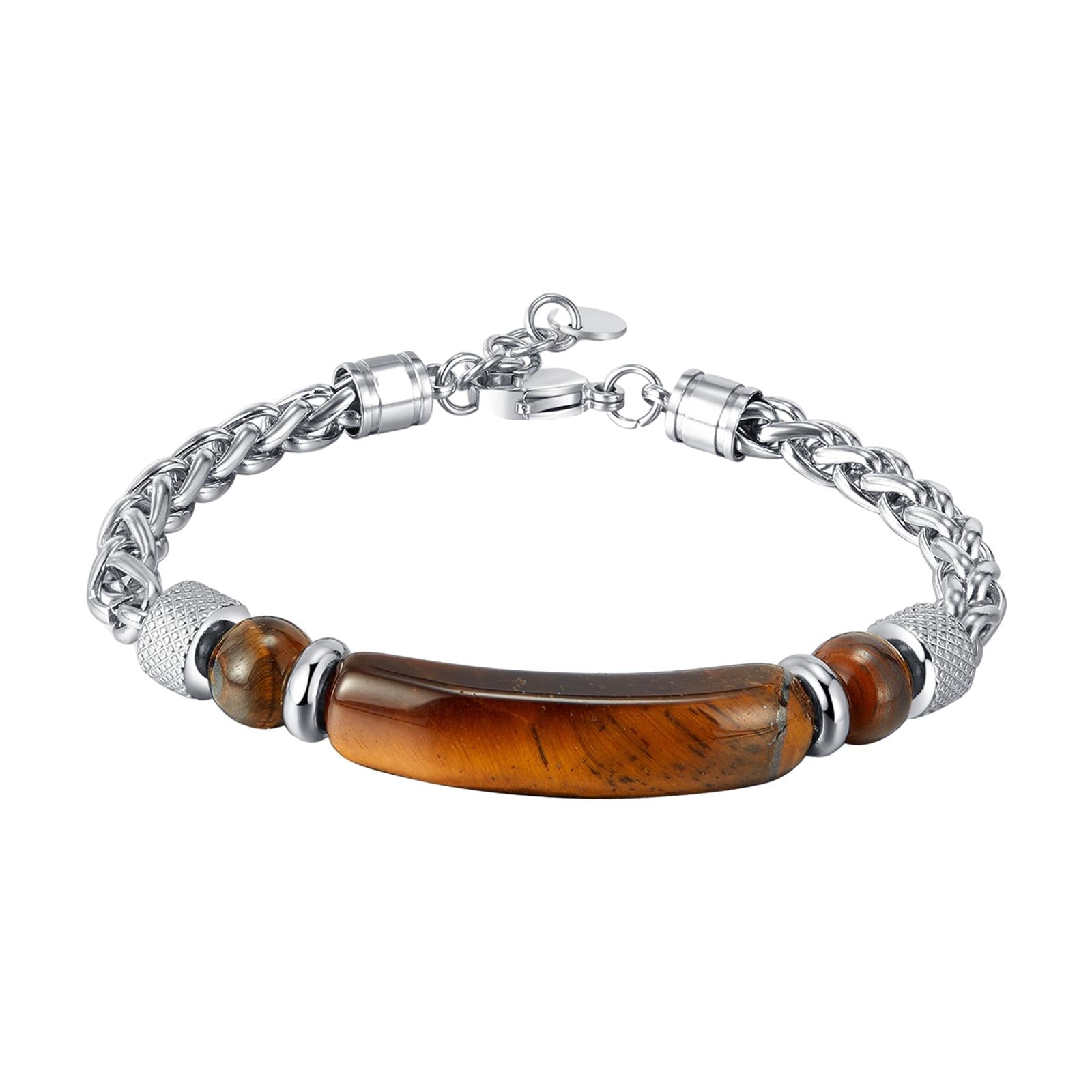 Men's Bracelet from Wife Wrist Bangle for Husband Birthday Father's Day Gift Brown