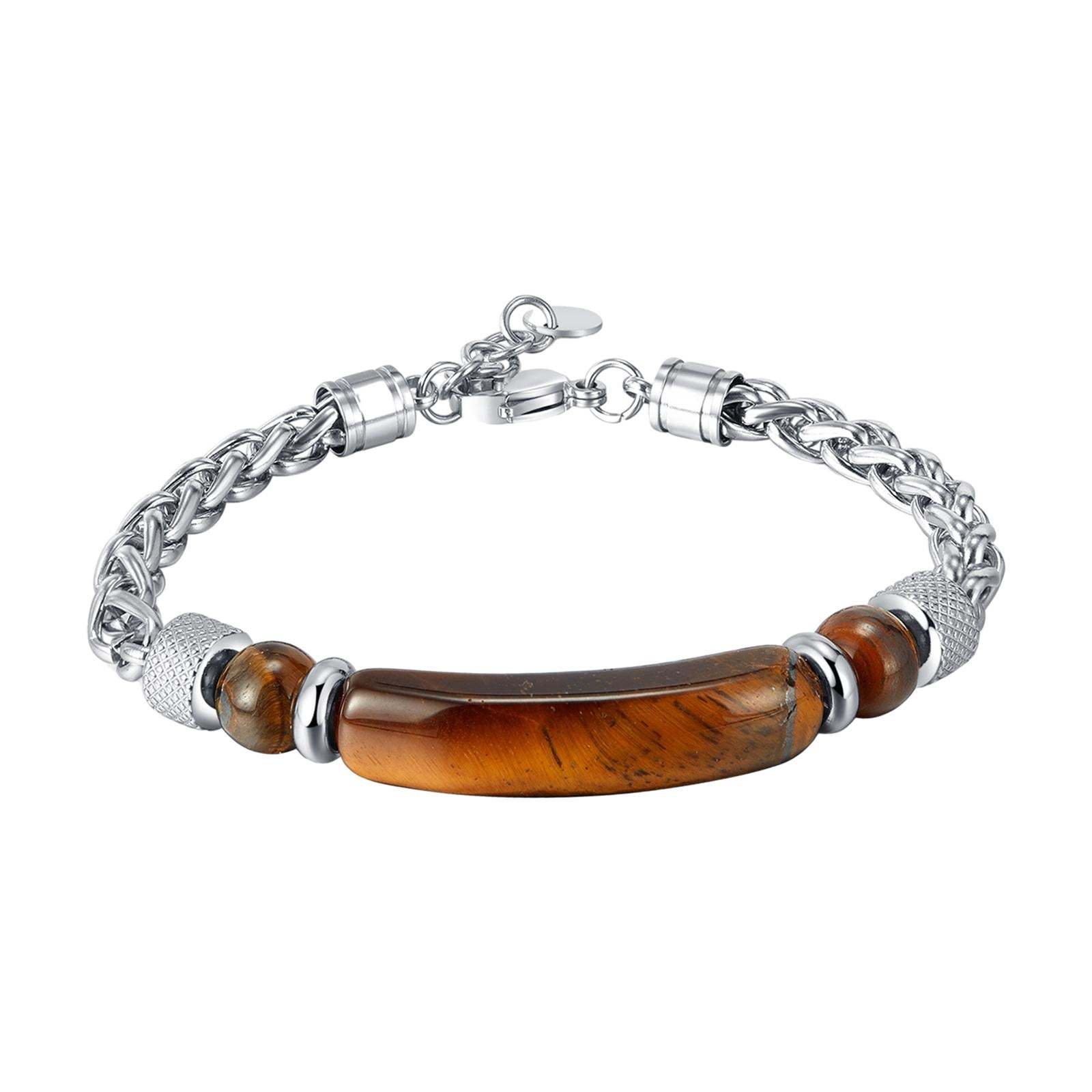 Men's Bracelet from Wife Wrist Bangle for Husband Birthday Father's Day Gift Brown