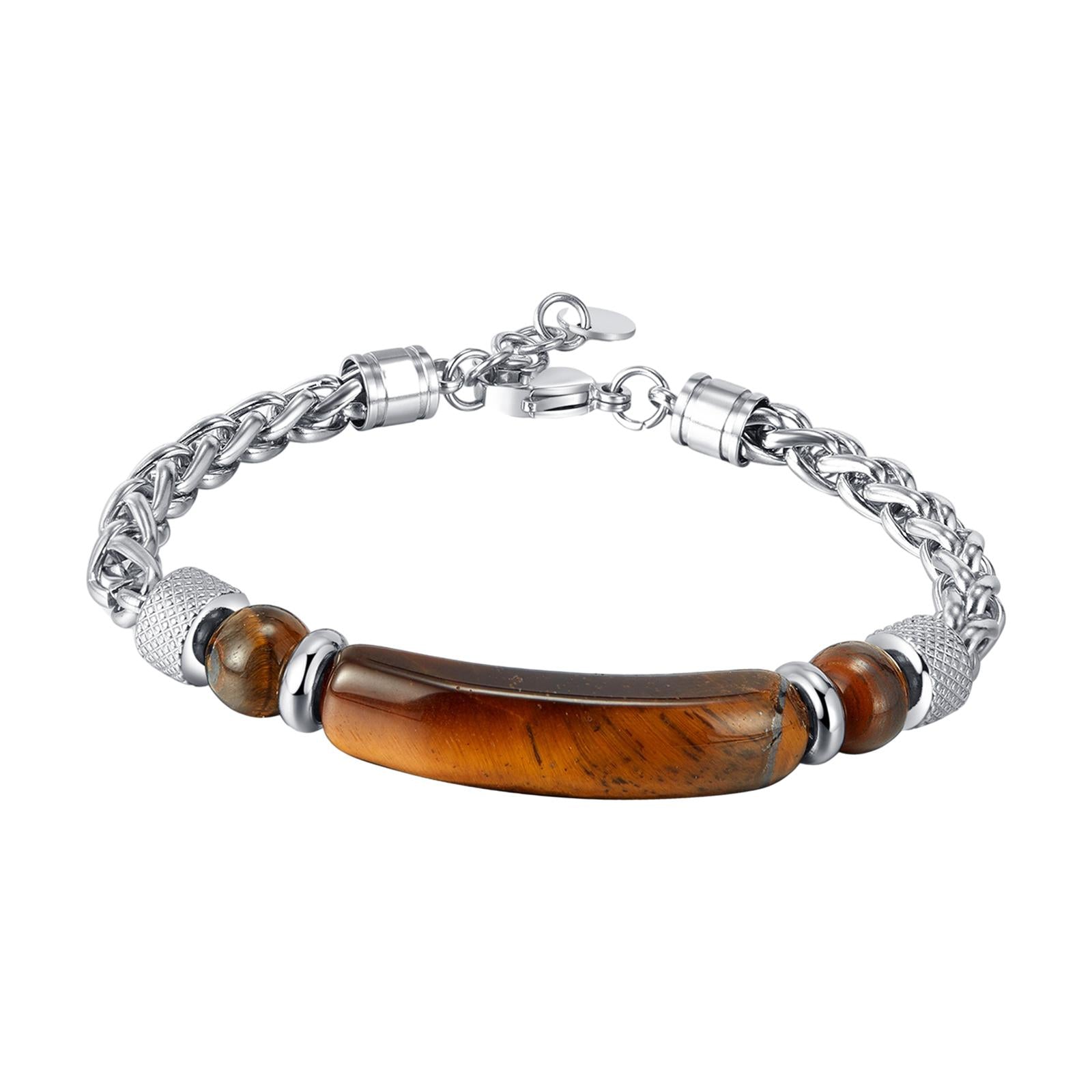 Men's Bracelet from Wife Wrist Bangle for Husband Birthday Father's Day Gift Brown