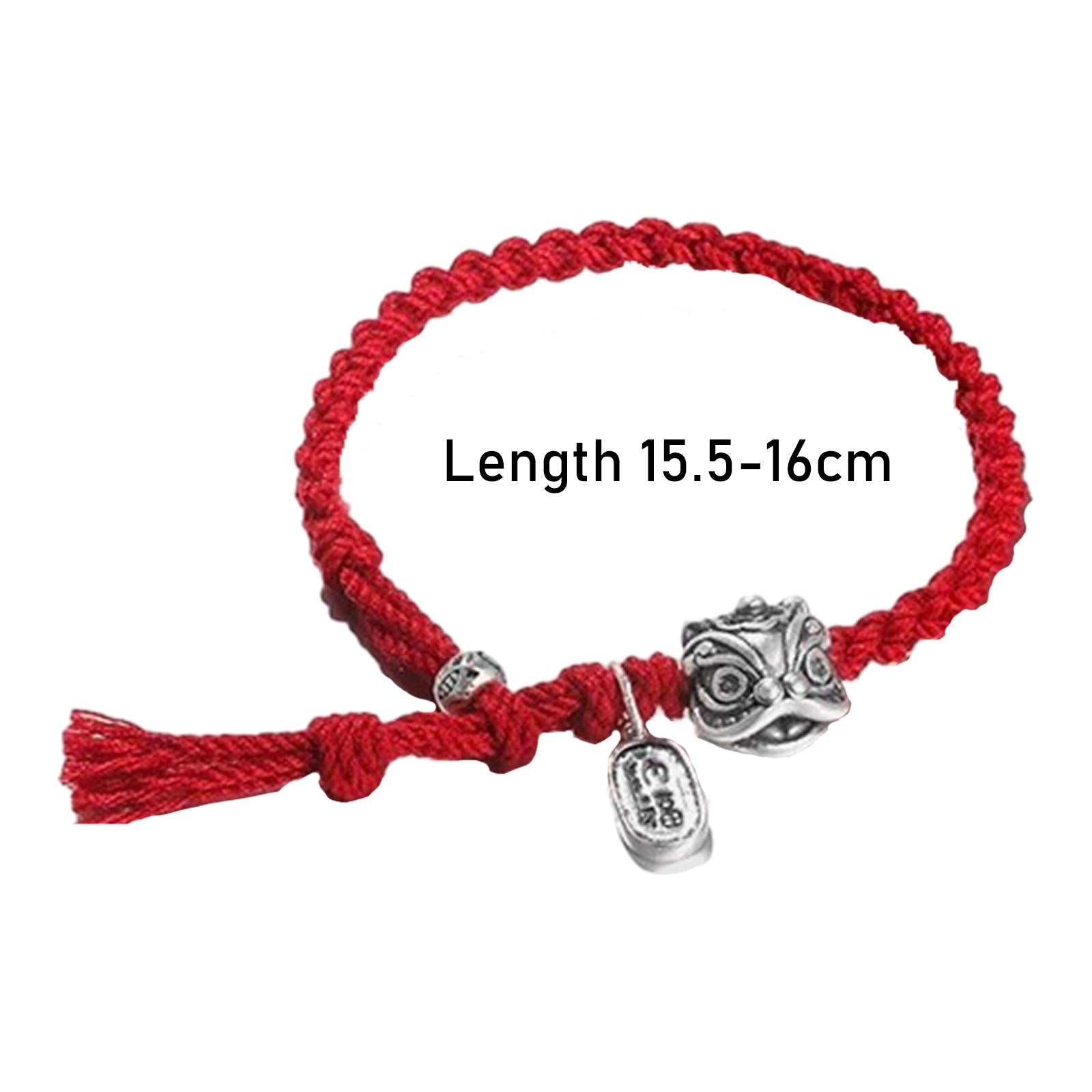 Dancing Lion Head Bracelet Red String Bracelet for Party Birthday Engagement