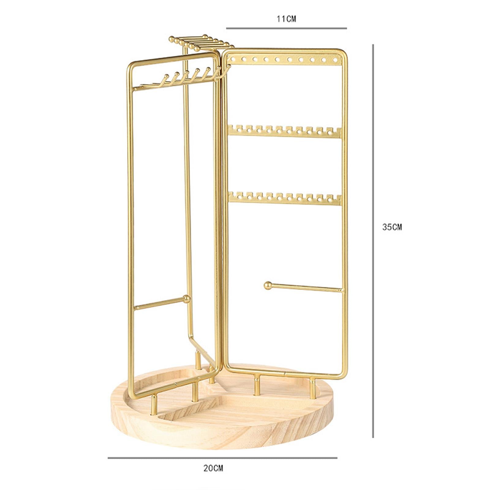 Jewelry Rack Chains Jewelry Display Stand for Shop Living Room Shopping Mall Gold