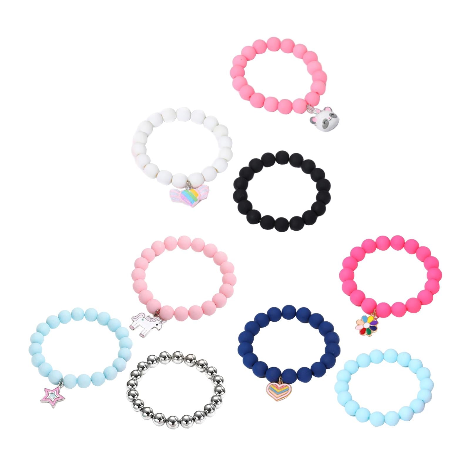 3Pcs Kids Bead Bracelets Unique Cute Charm Bracelet for Beach Party Birthday