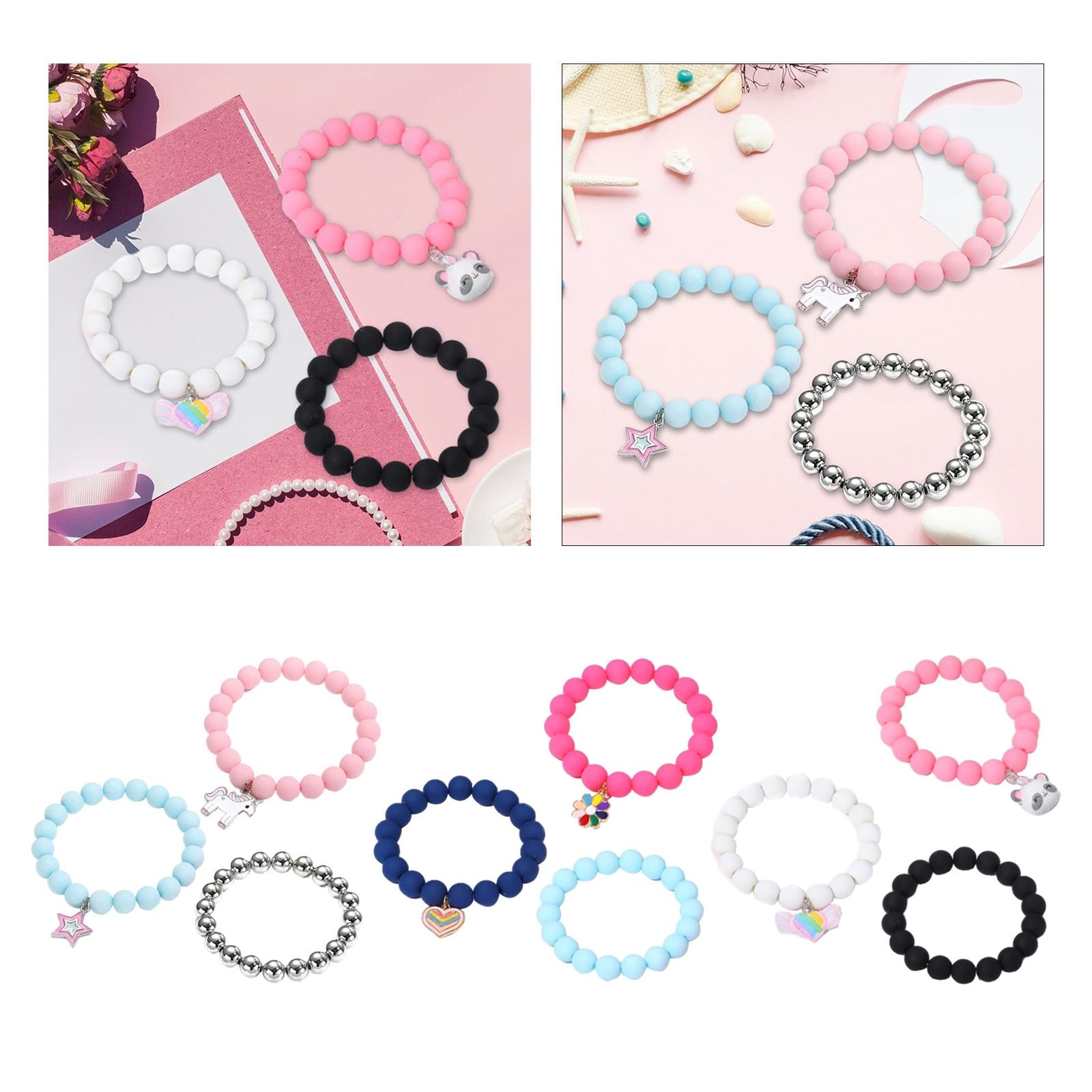 3Pcs Kids Bead Bracelets Unique Cute Charm Bracelet for Beach Party Birthday