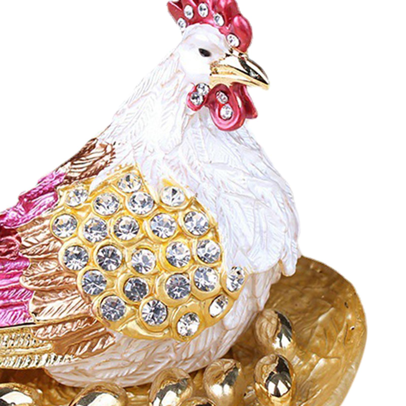 Hen Hatching Eggs Figurine Sculpture Chick Ornament for Tabletop Gift Summer