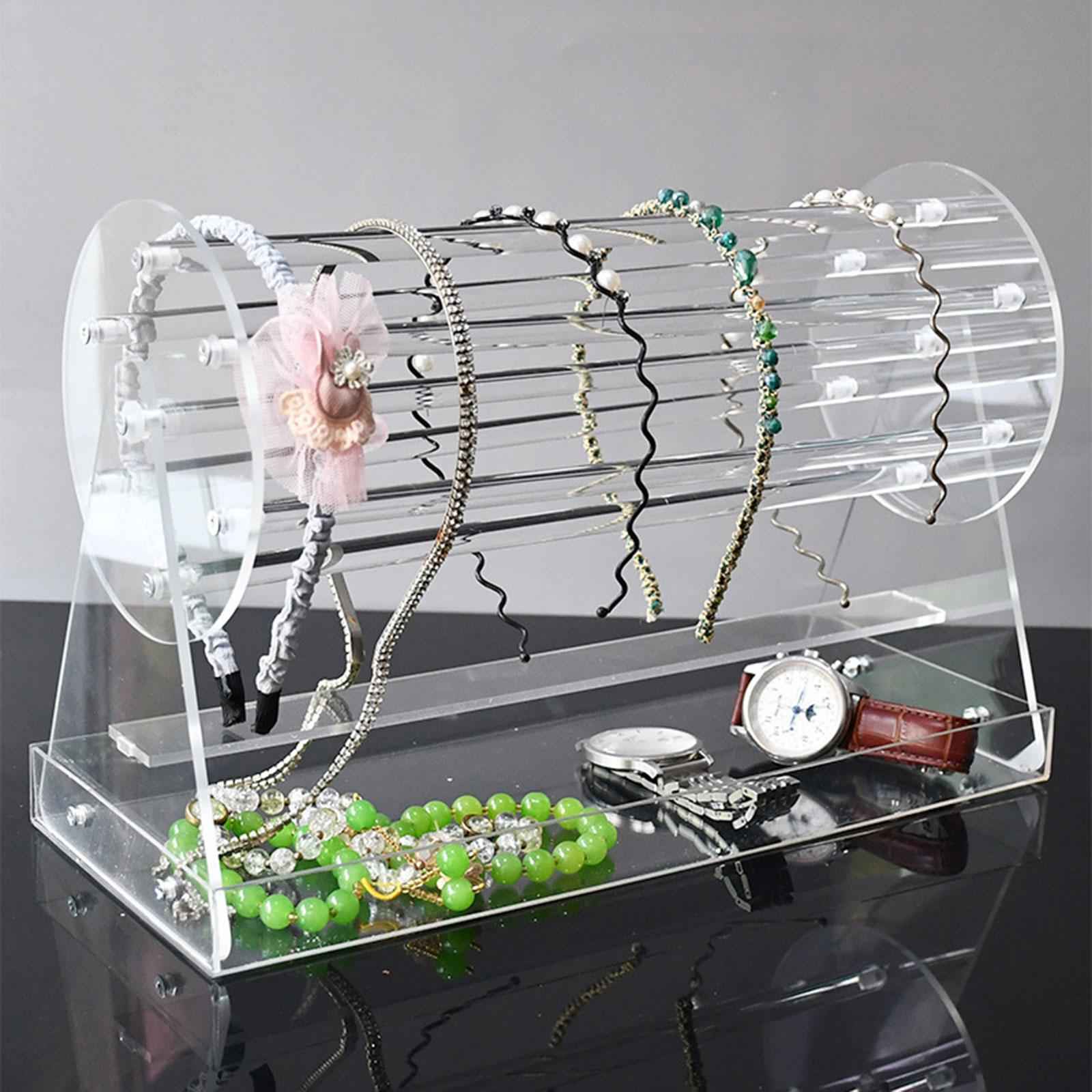 Claw Clip Organizer Jewelry Organizer Clear for Dressing Table Display Stand