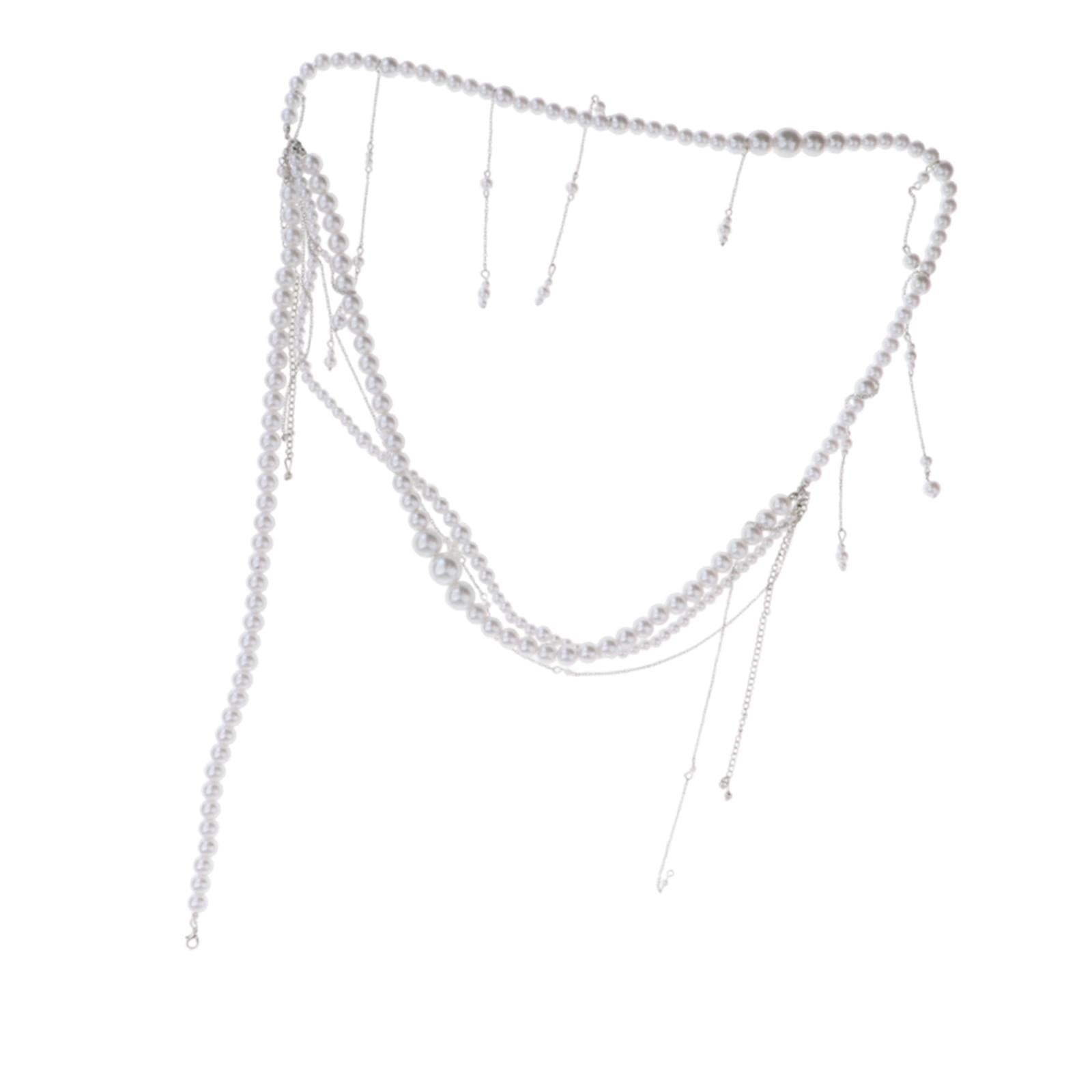 Waist Chain for Dress Adjustable Fashion Body Decoration Alloy Waist Jewelry Style A