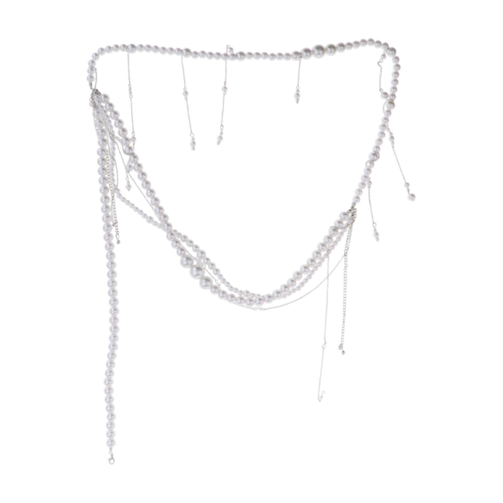 Waist Chain for Dress Adjustable Fashion Body Decoration Alloy Waist Jewelry Style A