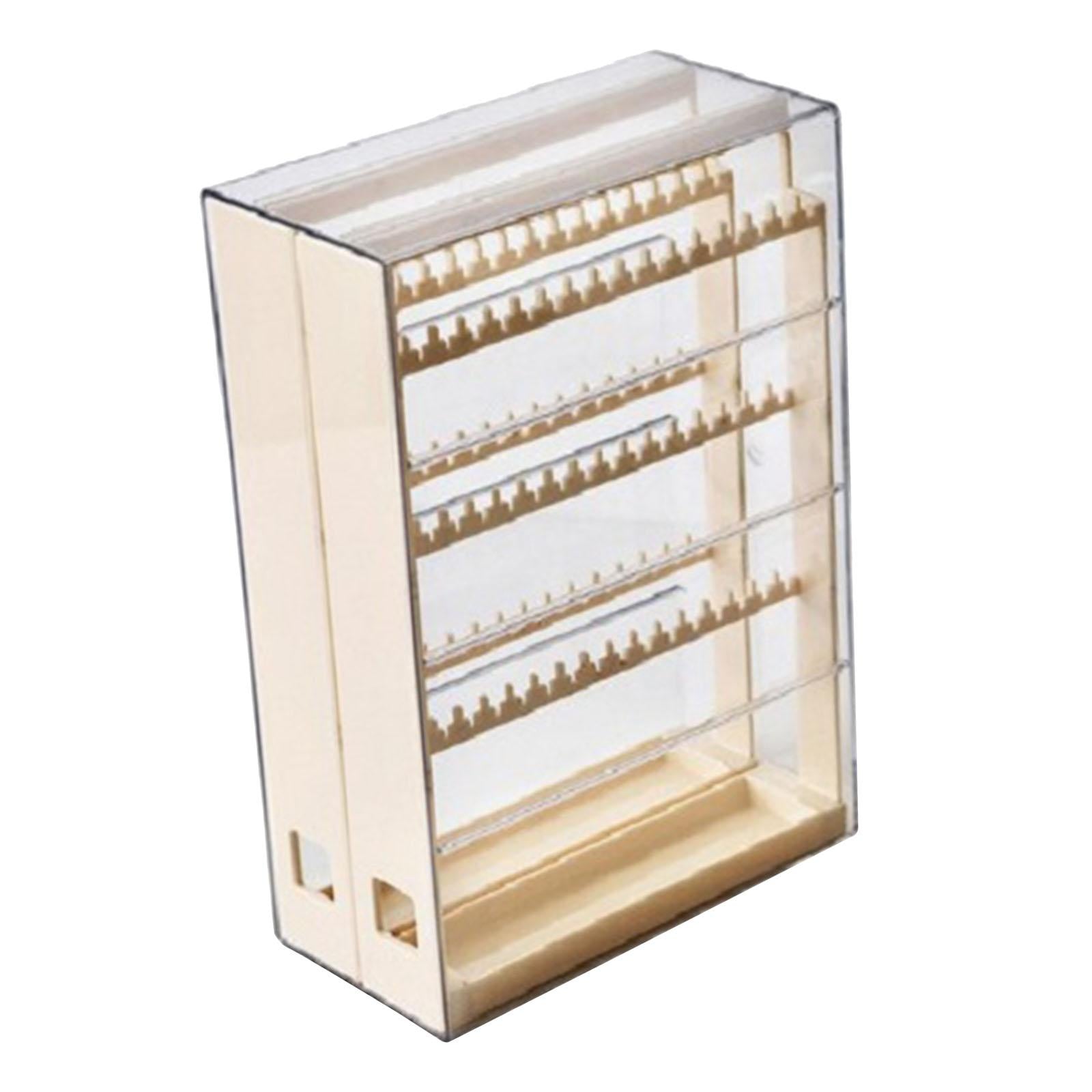 Jewelry Display Rack Large Capacity Multi Layer for Store Home Decor Dresser Beige