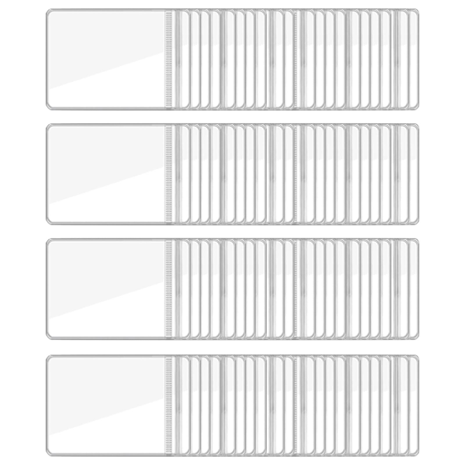 80x Small Transparent Jewelry Bags Earrings Storage Pouches for Charms Rings