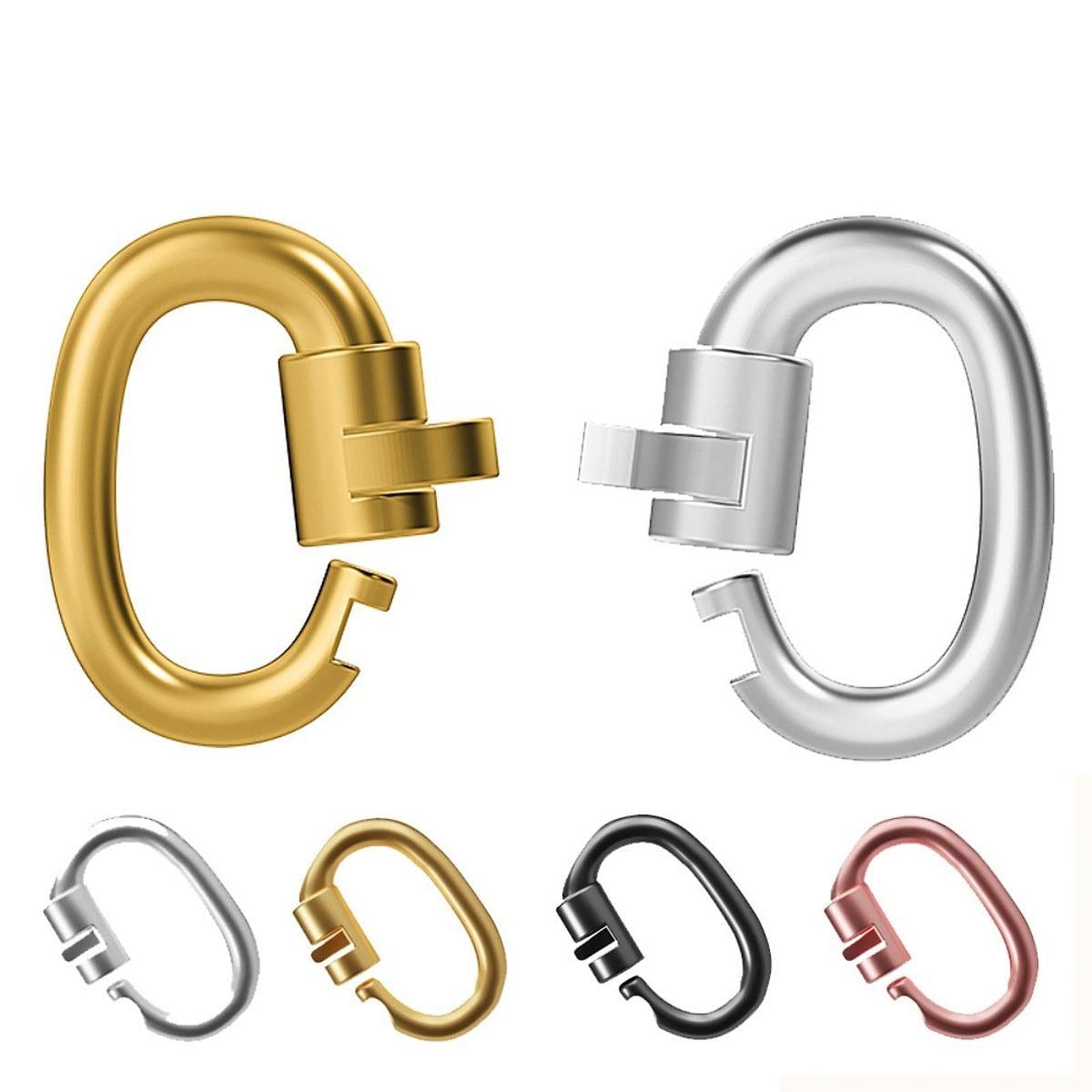 Permanent Bracelets Kit with Locking Clasps Romantic DIY Bracelet Making Kit 1 Silver 1 Rose Gold