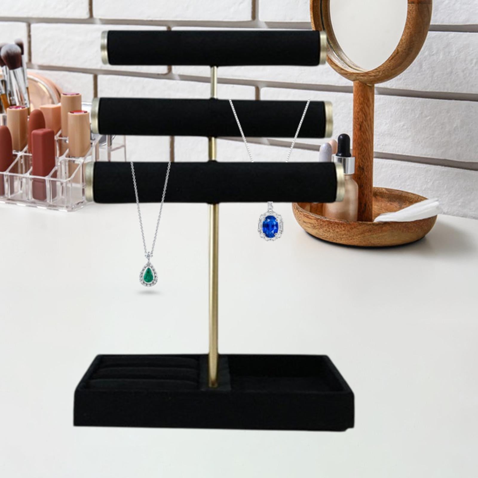 Jewelry Holder Organizer Necklaces Holder Storage for Rings Bracelets Stores without Hole