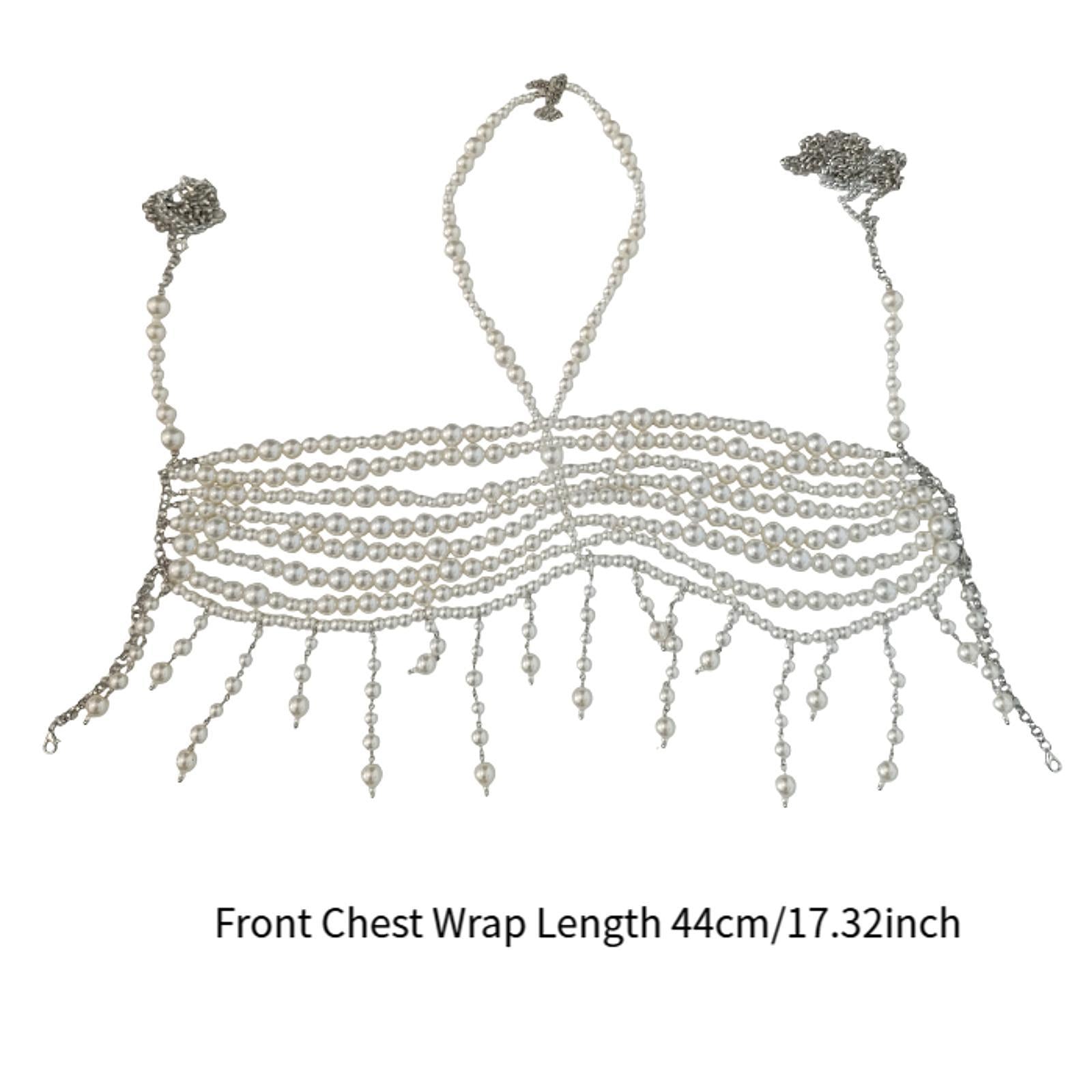Women Body Chain Bra Chain Trendy Chest Chain for Dressing up Nightclub Rave