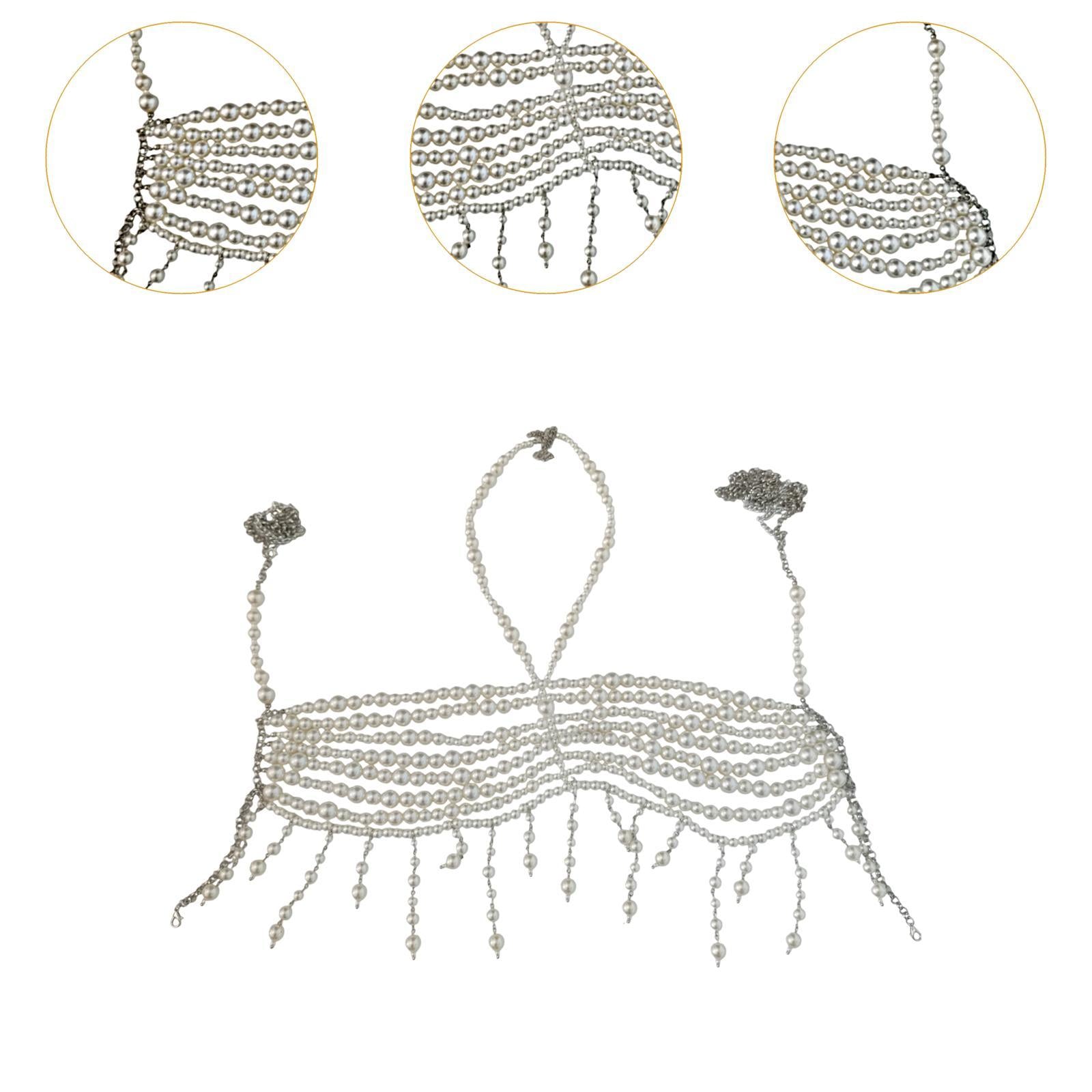 Women Body Chain Bra Chain Trendy Chest Chain for Dressing up Nightclub Rave