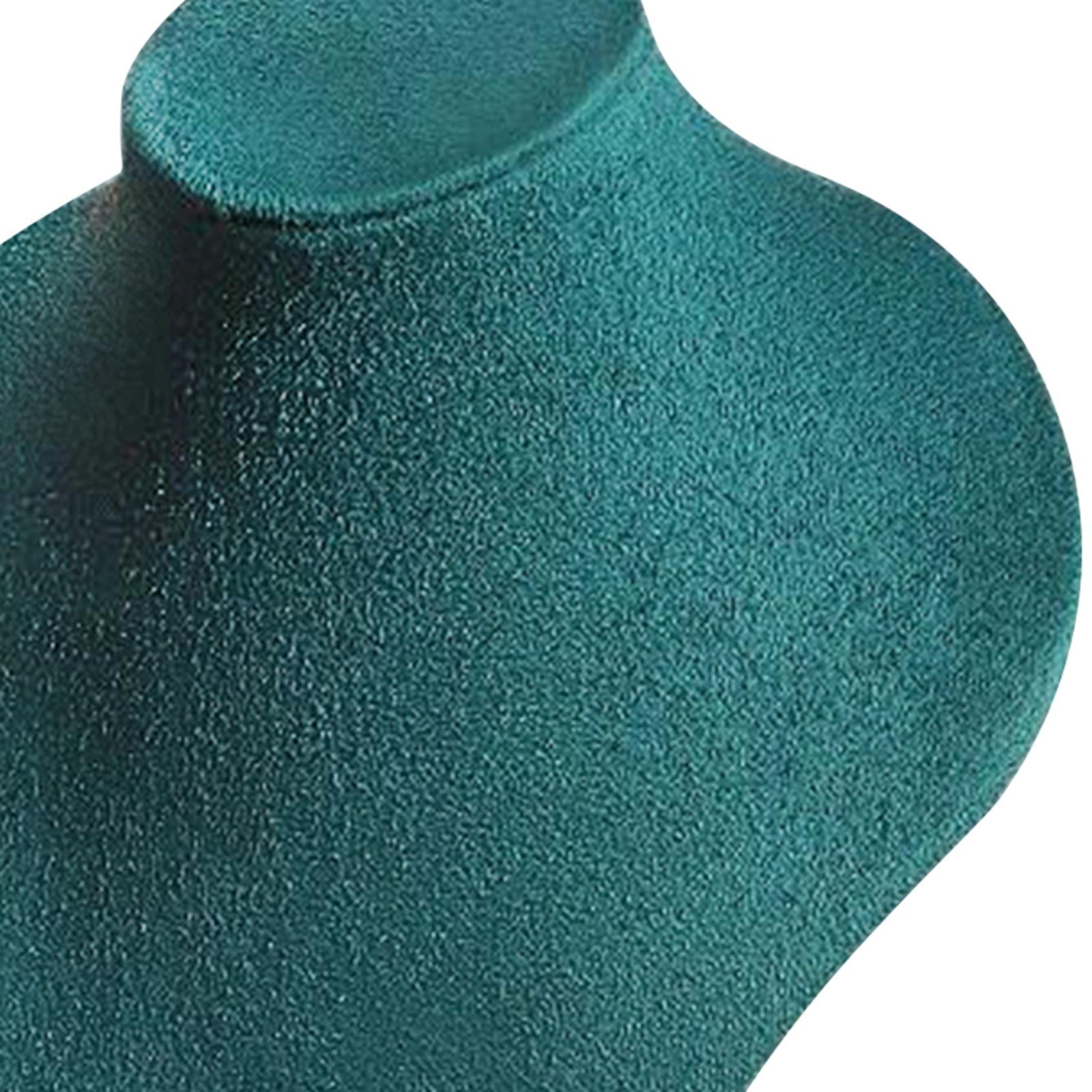 Necklace Display Stand Home Decor Storage Elegant Display Necklace Mannequin Green