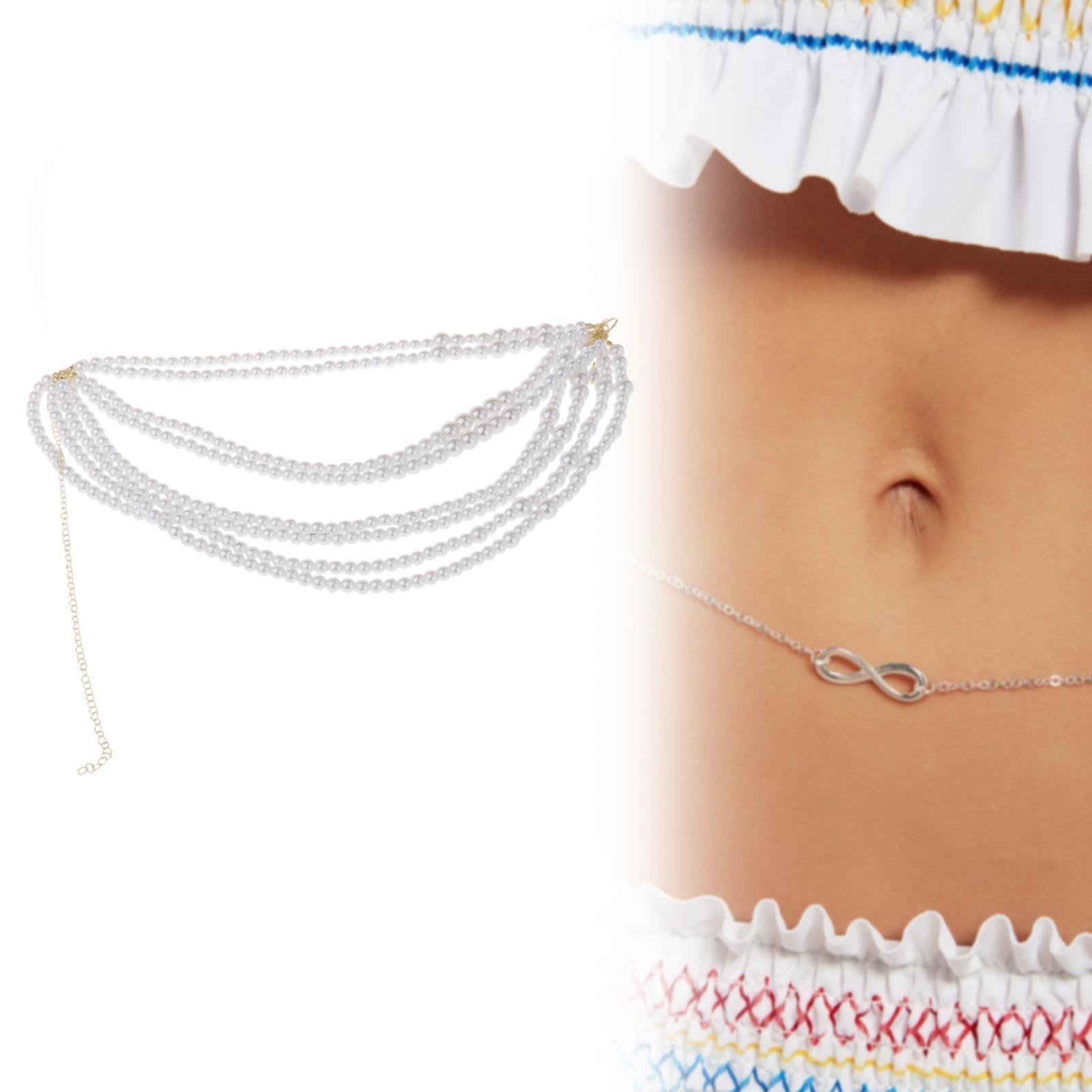 Waist Chain Fashion Multilayer Summer Beach Waistband for Ladies Belly Chain