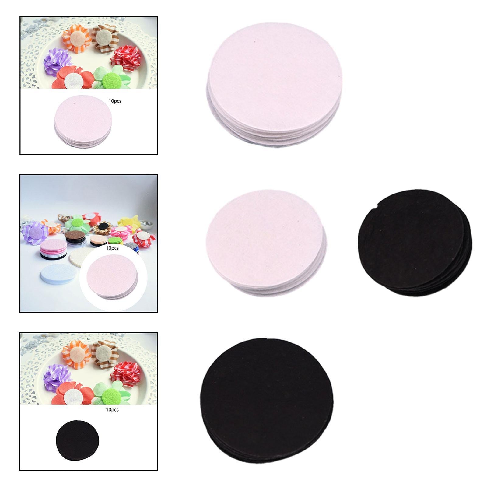 Non Woven Sheets Template Pads for Artificial Flower Making Brooch Handcraft 6cm White