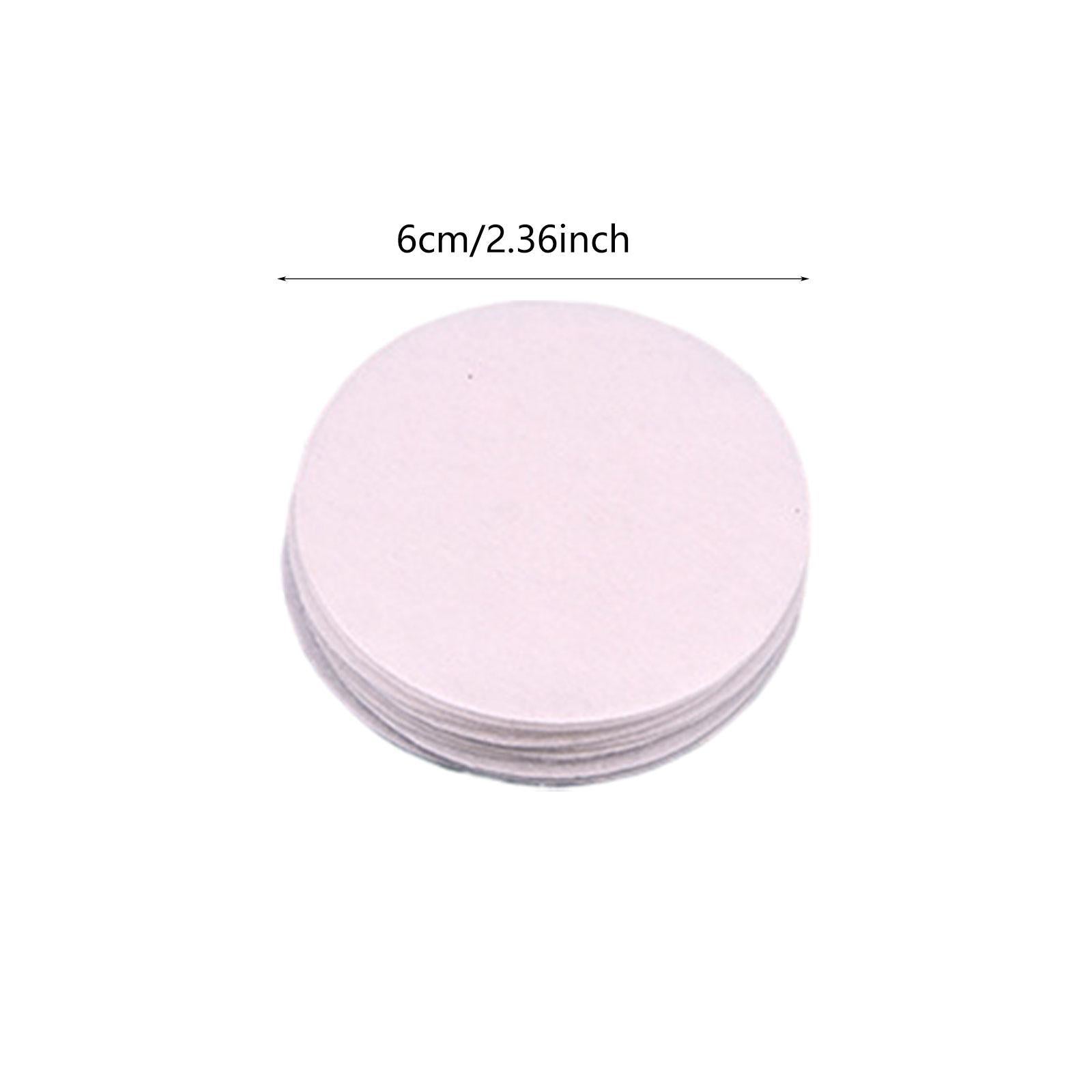 Non Woven Sheets Template Pads for Artificial Flower Making Brooch Handcraft 6cm White