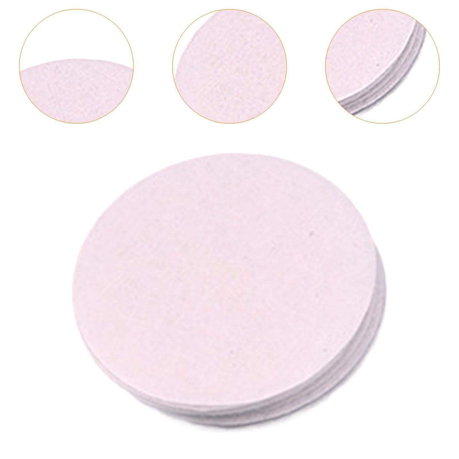 Non Woven Sheets Template Pads for Artificial Flower Making Brooch Handcraft 5cm White