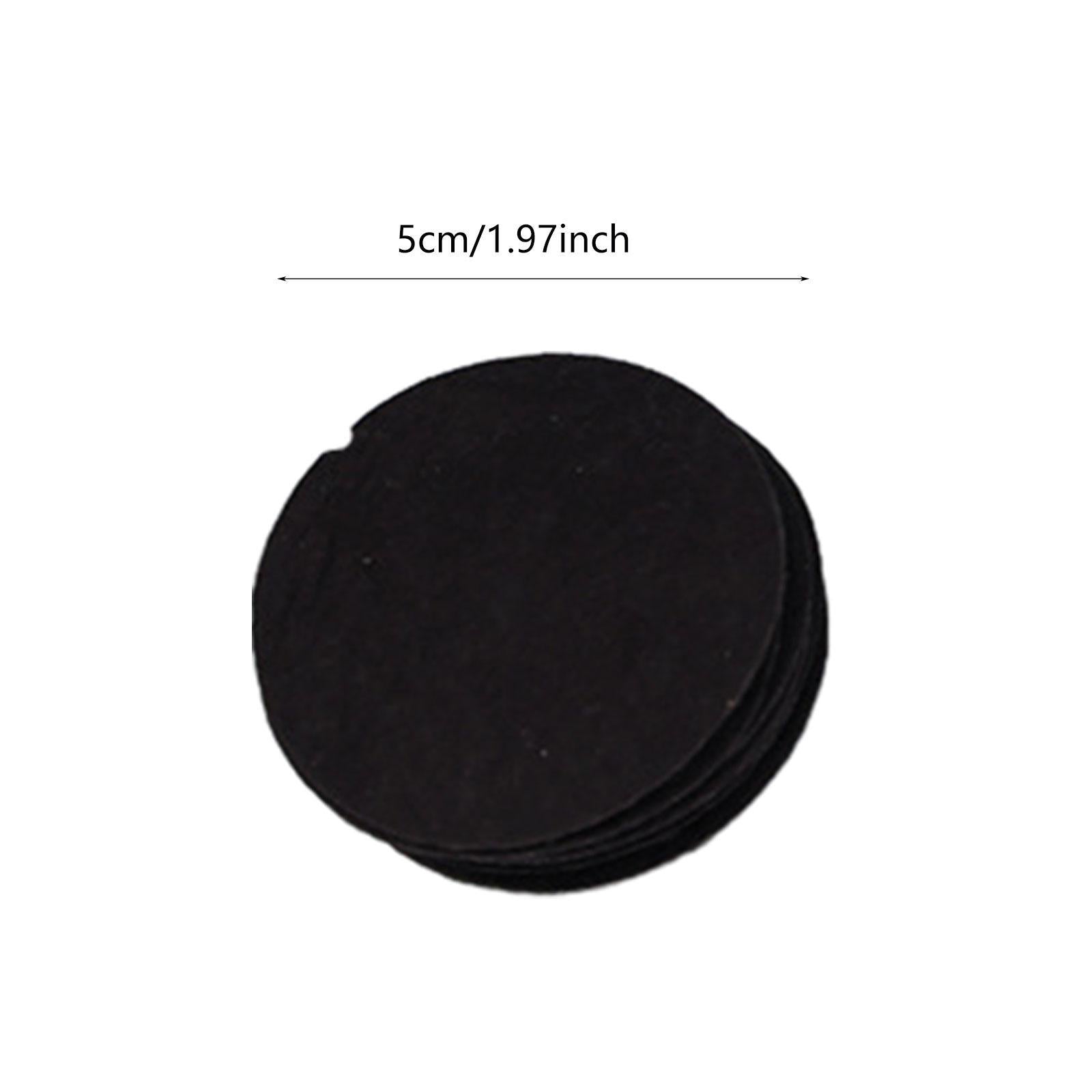 Non Woven Sheets Template Pads for Artificial Flower Making Brooch Handcraft 5cm Black