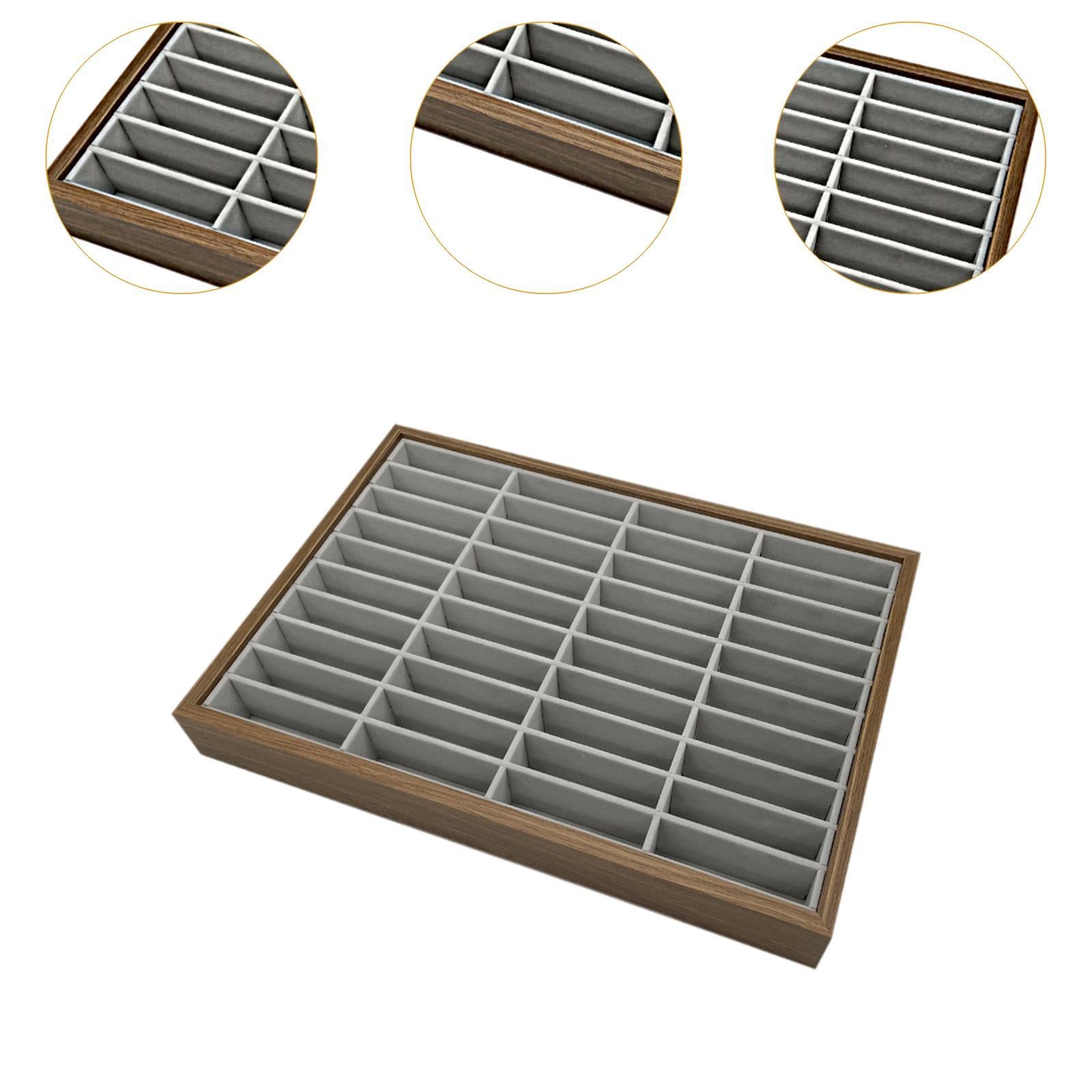 40 Slots Bracelets Tray Holder Space Saving Multifunctional 13.7x9.8x1.7inch