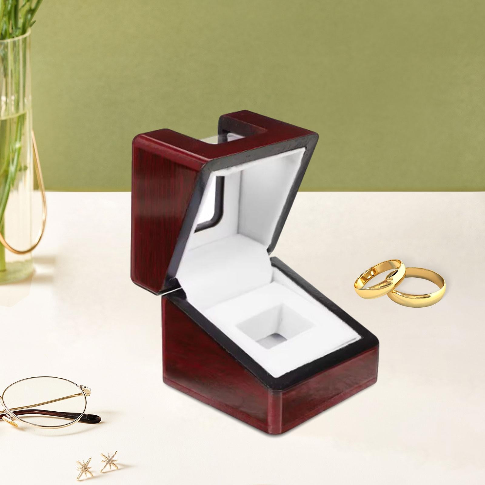 Jewelry Gift Box Display Case Earrings Birthday Anniversary Ring Storage Box
