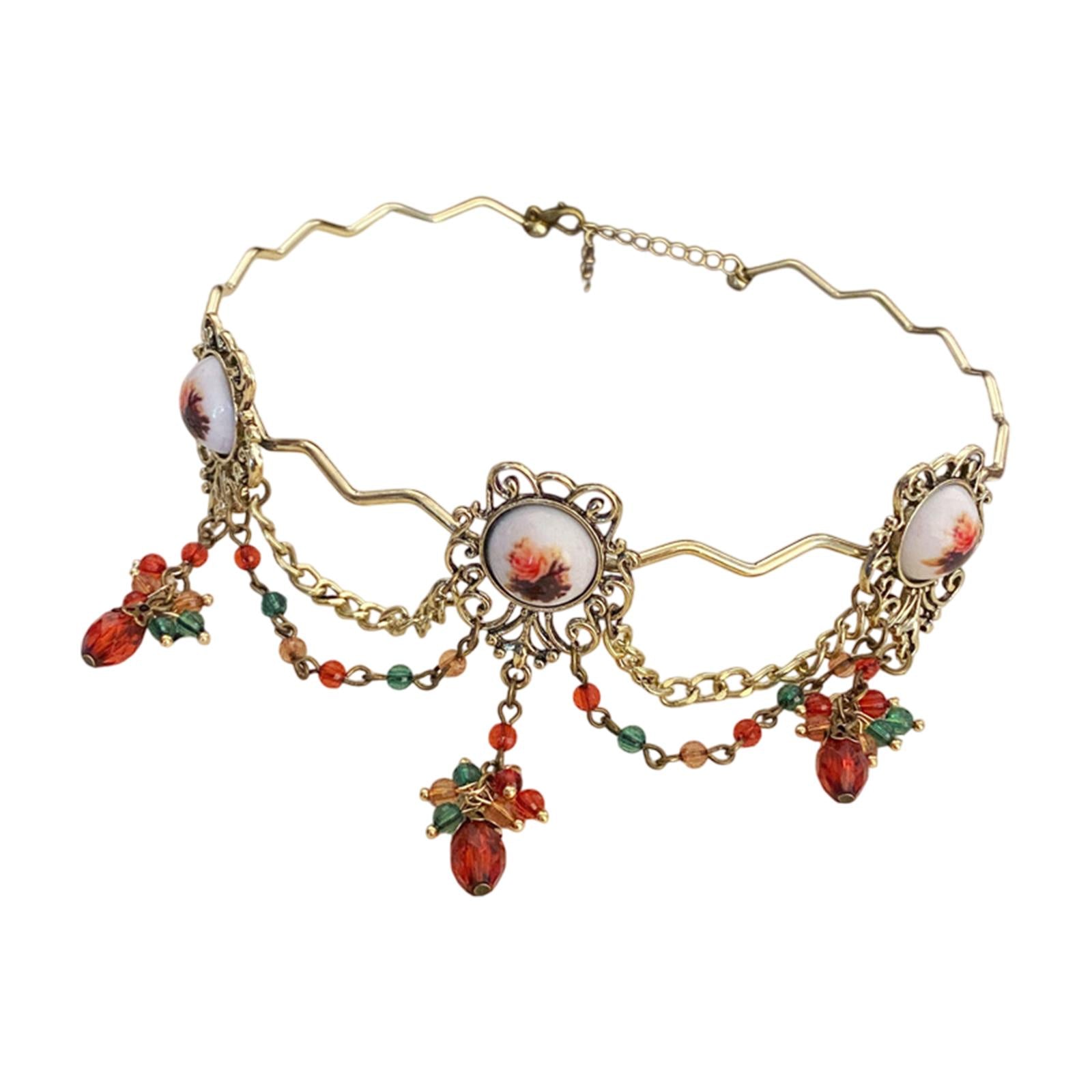 Gothic Rose Choker Women Necklace for Valentines Day Themed Party Engagement