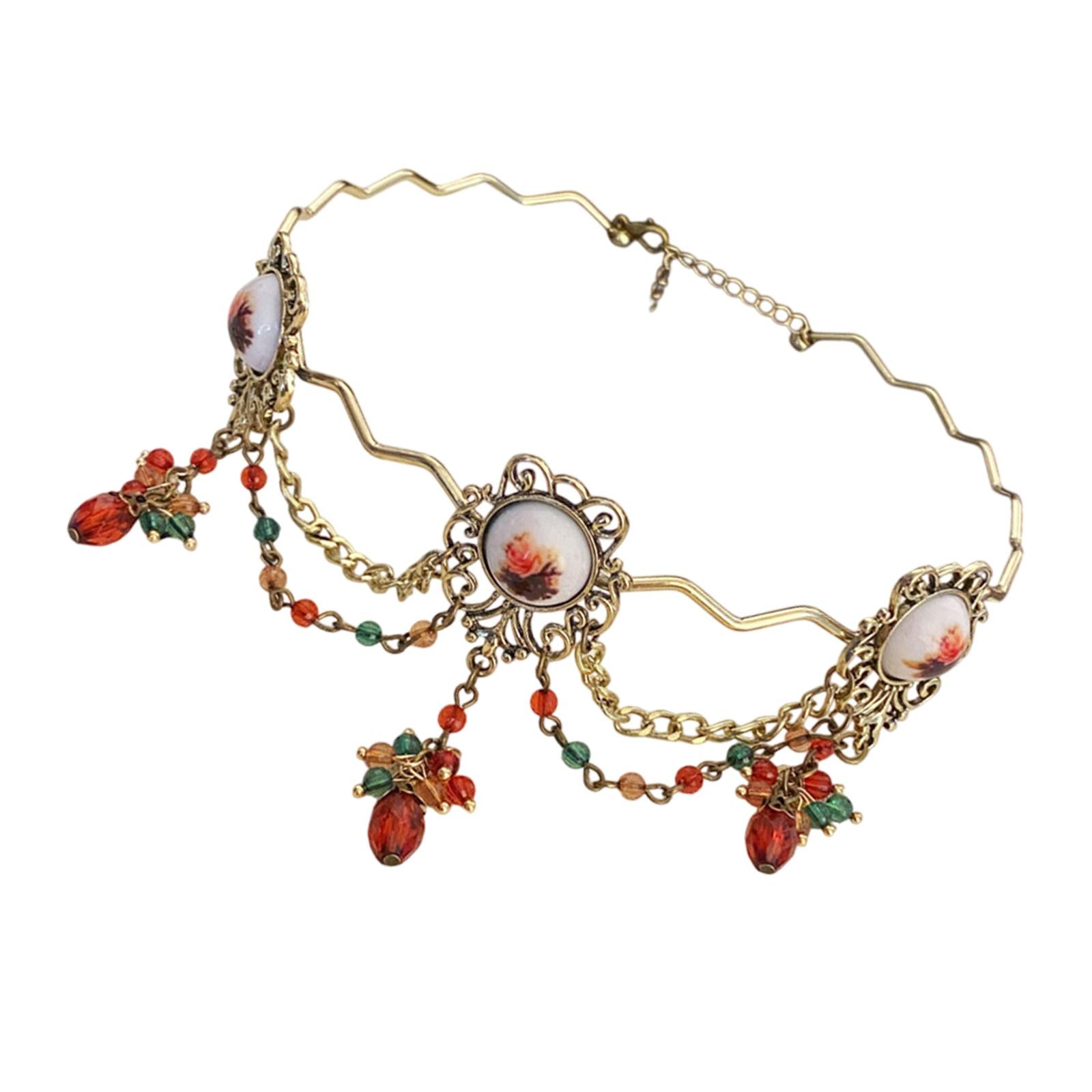 Gothic Rose Choker Women Necklace for Valentines Day Themed Party Engagement