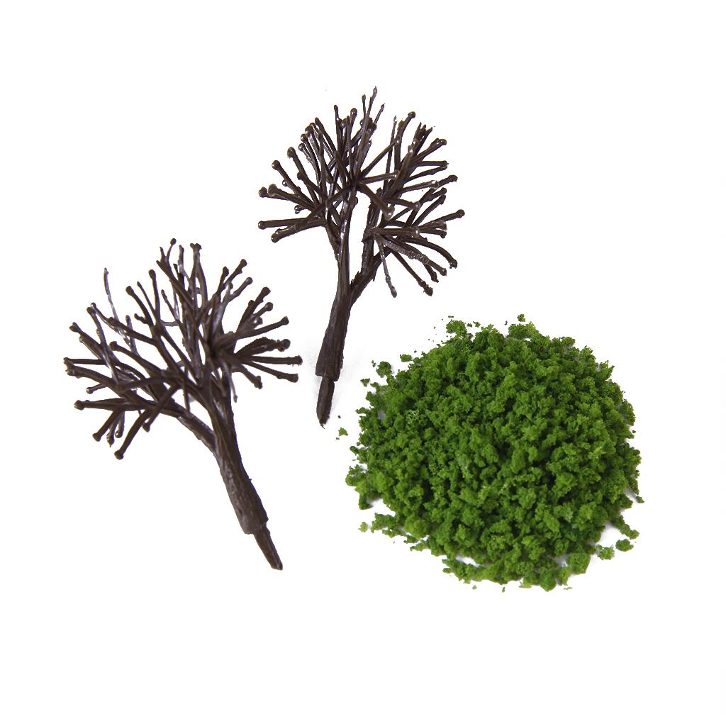Bright Romantic Mix Color Foliage Model Scenic Material for Mini Tree DIY