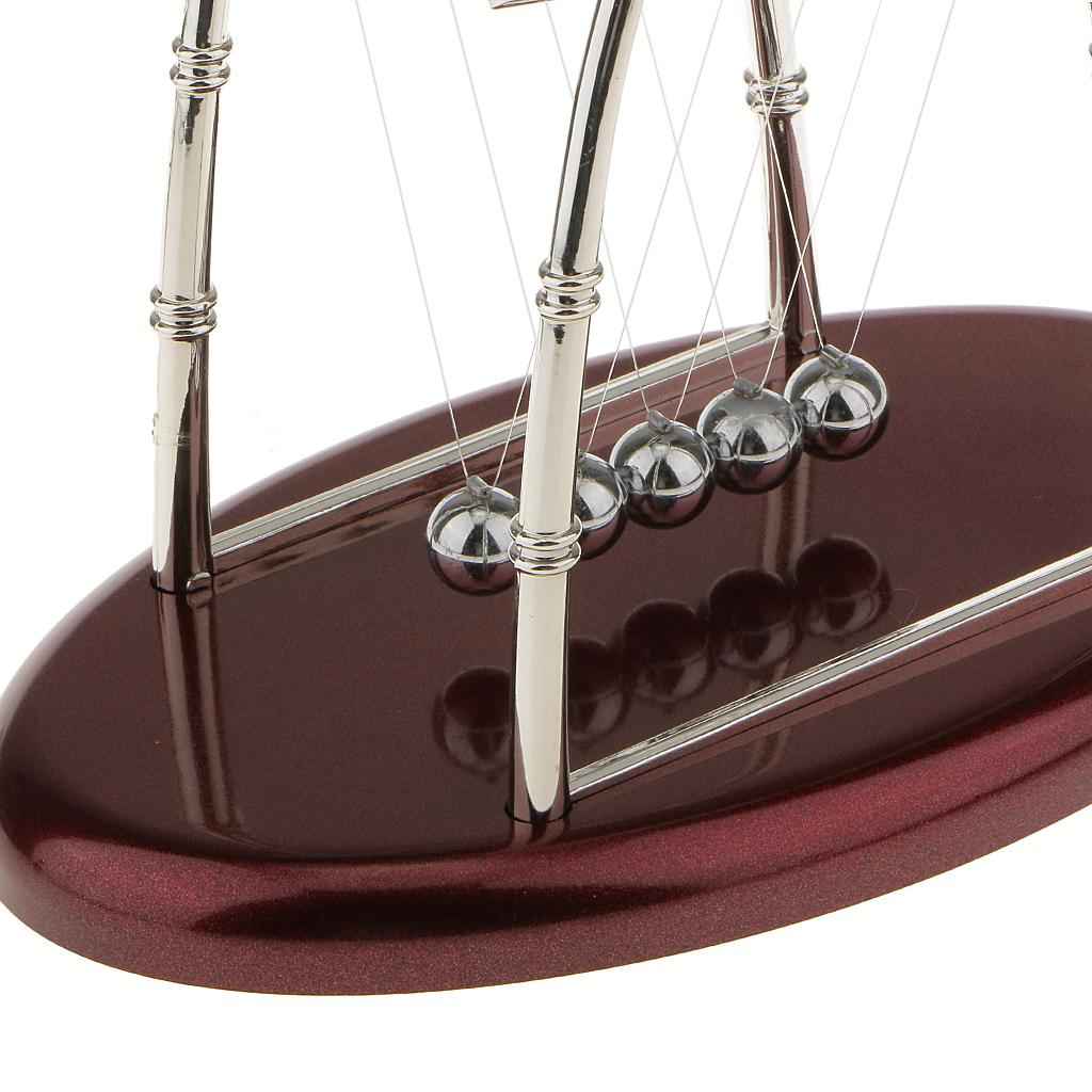 Newton Cradle Balance Ball Physics Science Pendulum Educational Toy Arch-S