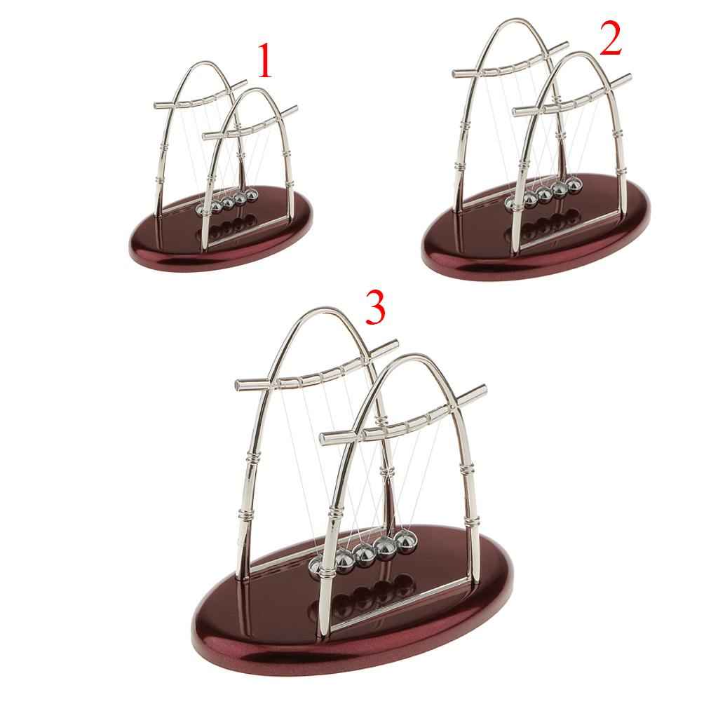 Newton Cradle Balance Ball Physics Science Pendulum Educational Toy Arch-S