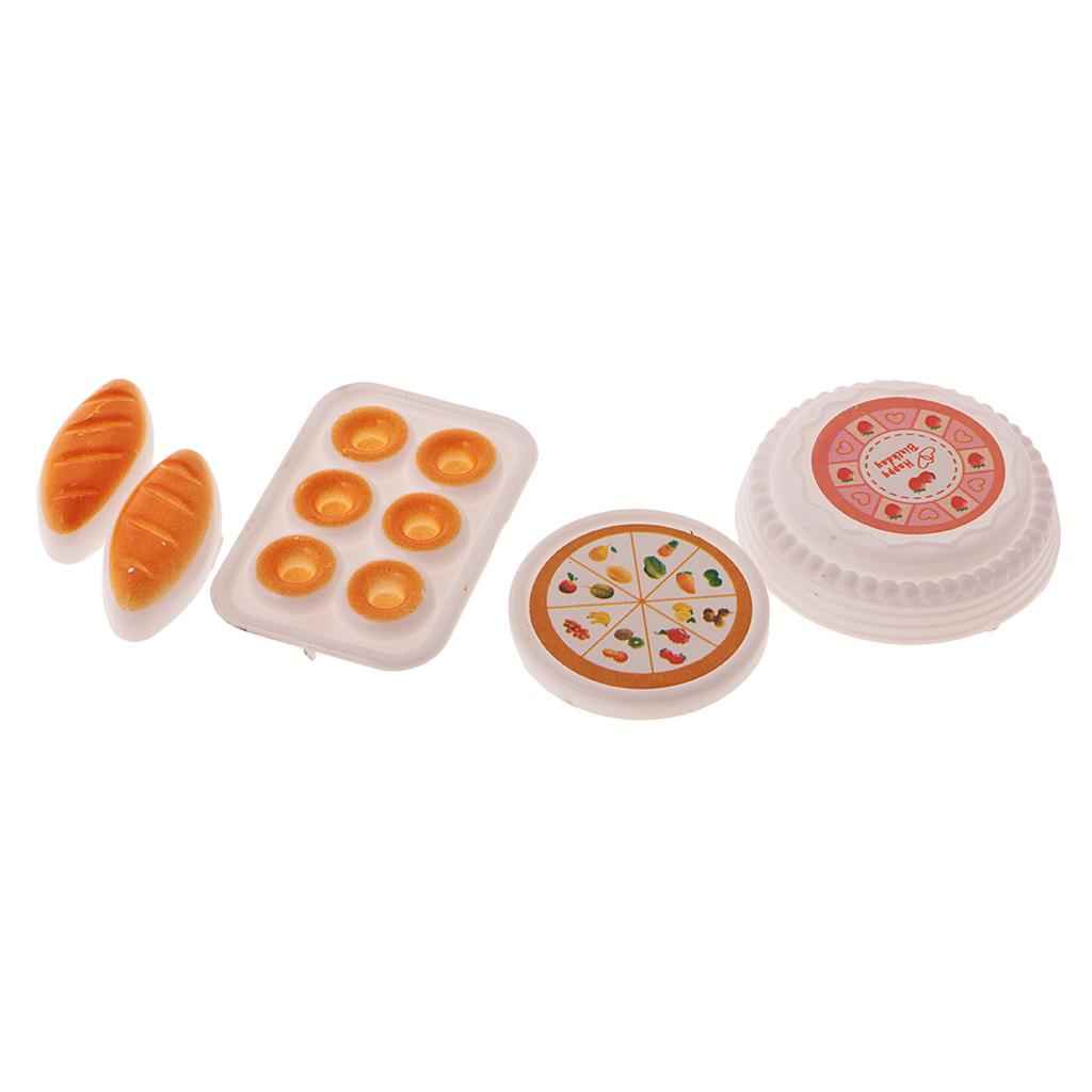 12Pcs Dollhouse Miniature Juice Milk Drinks Food Set for Dolls