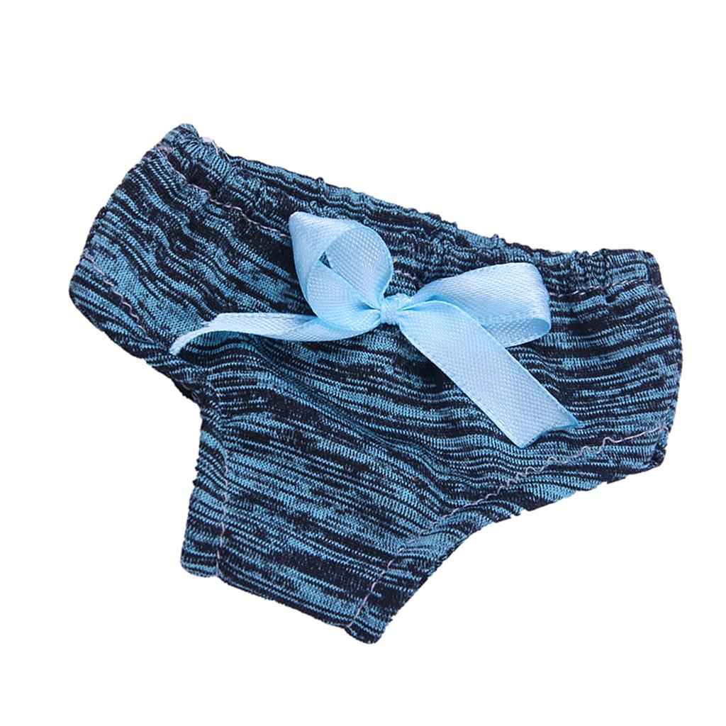 Dolls Underwear Clothes Accessories for 18'' American Doll Blue+Black