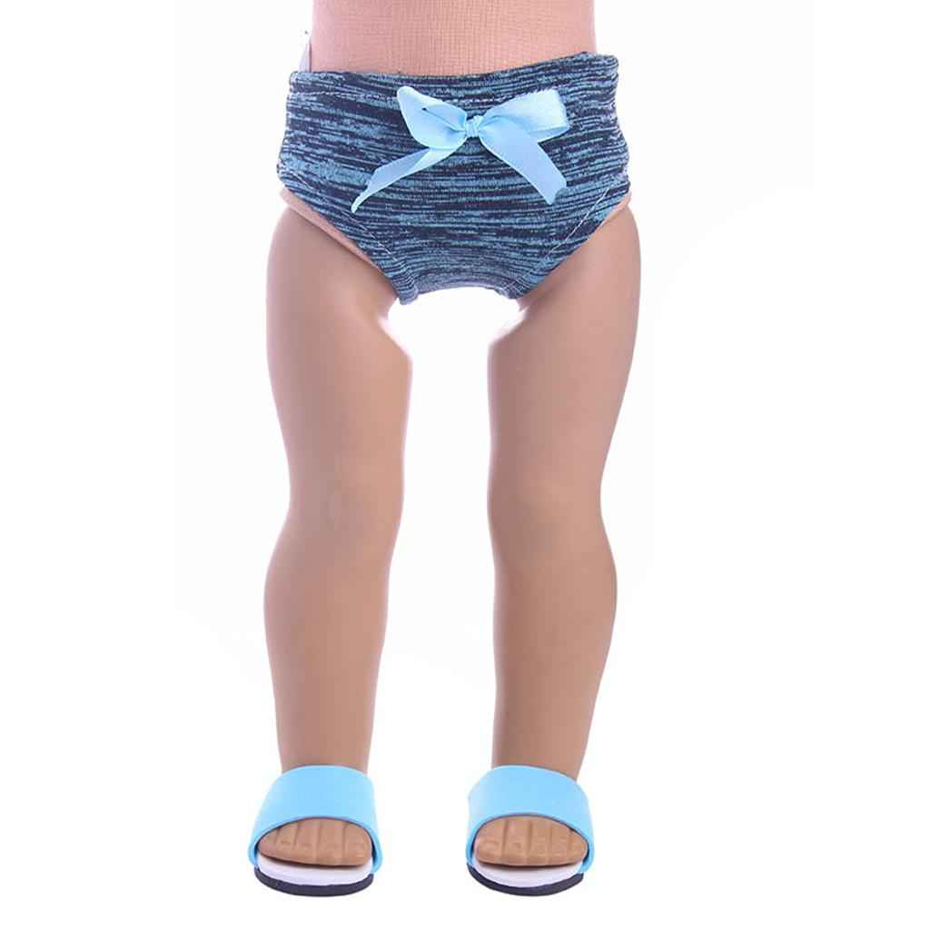 Dolls Underwear Clothes Accessories for 18'' American Doll Blue+Black
