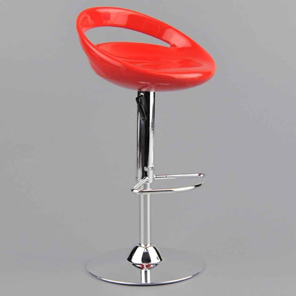 1/6 Scale Round Swivel Chair Pub Bar Stool for 12'' Action Figures Red