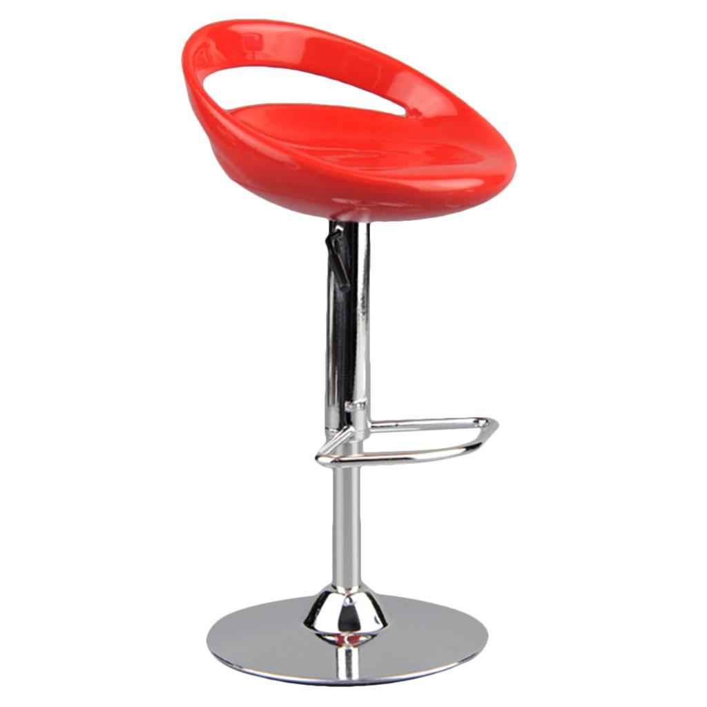 1/6 Scale Round Swivel Chair Pub Bar Stool for 12'' Action Figures Red