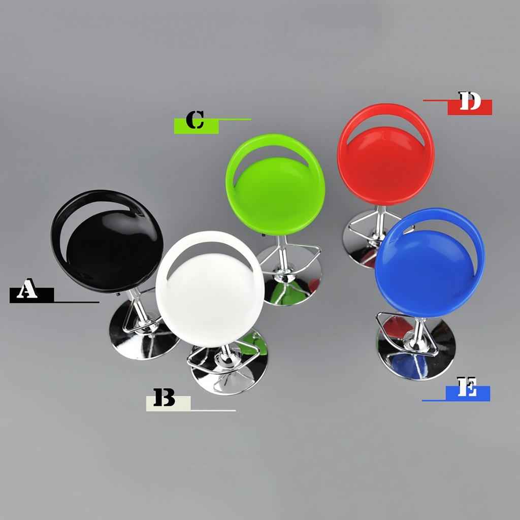 1/6 Scale Round Swivel Chair Pub Bar Stool for 12'' Action Figures Red