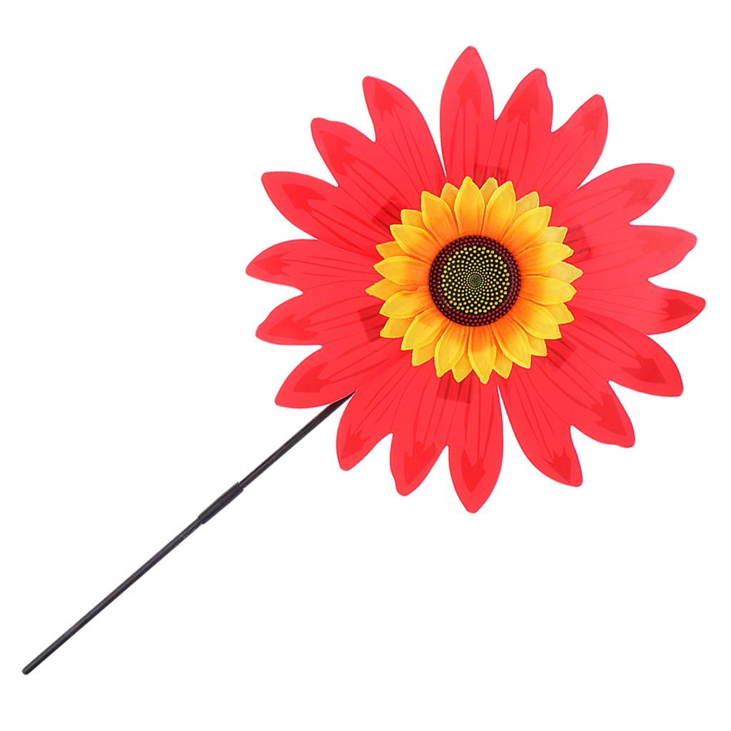 36cm DIY Sunflower Windmill Wind Rotator Outdoor Playground 6pcs