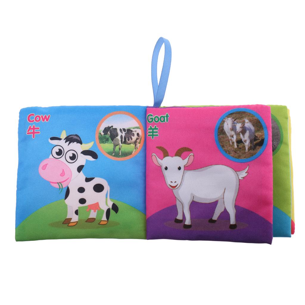 6 Set Baby Kids Intelligence Developmental Cloth Cognize Educational Book