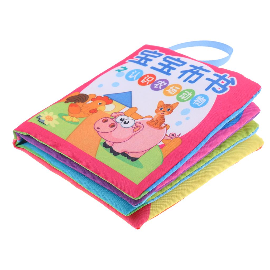 6 Set Baby Kids Intelligence Developmental Cloth Cognize Educational Book